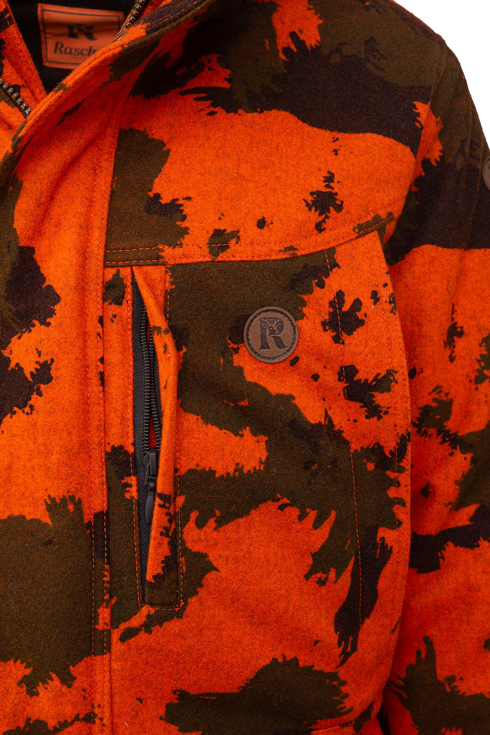 Rascher Signal-Camo-Lodenjacke Prestige (orange)