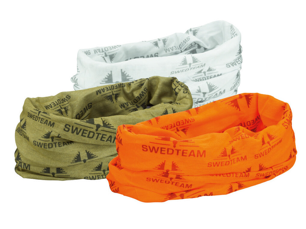 Swedteam Multifunktionsschal Neck Gaiter 3er-Set (orange, grün, weiß)