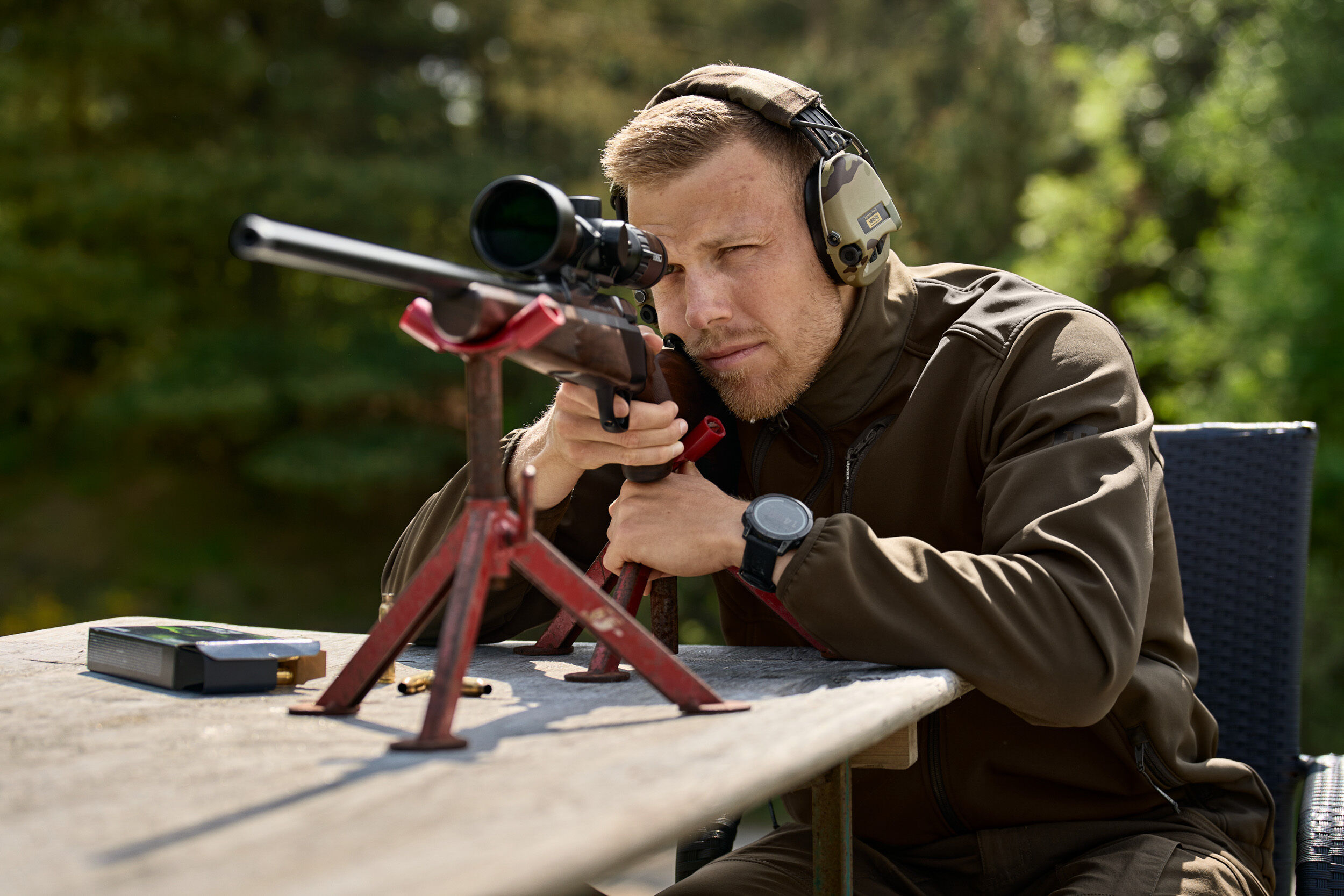 Härkila Scandinavian Softshelljacke (green/brown)