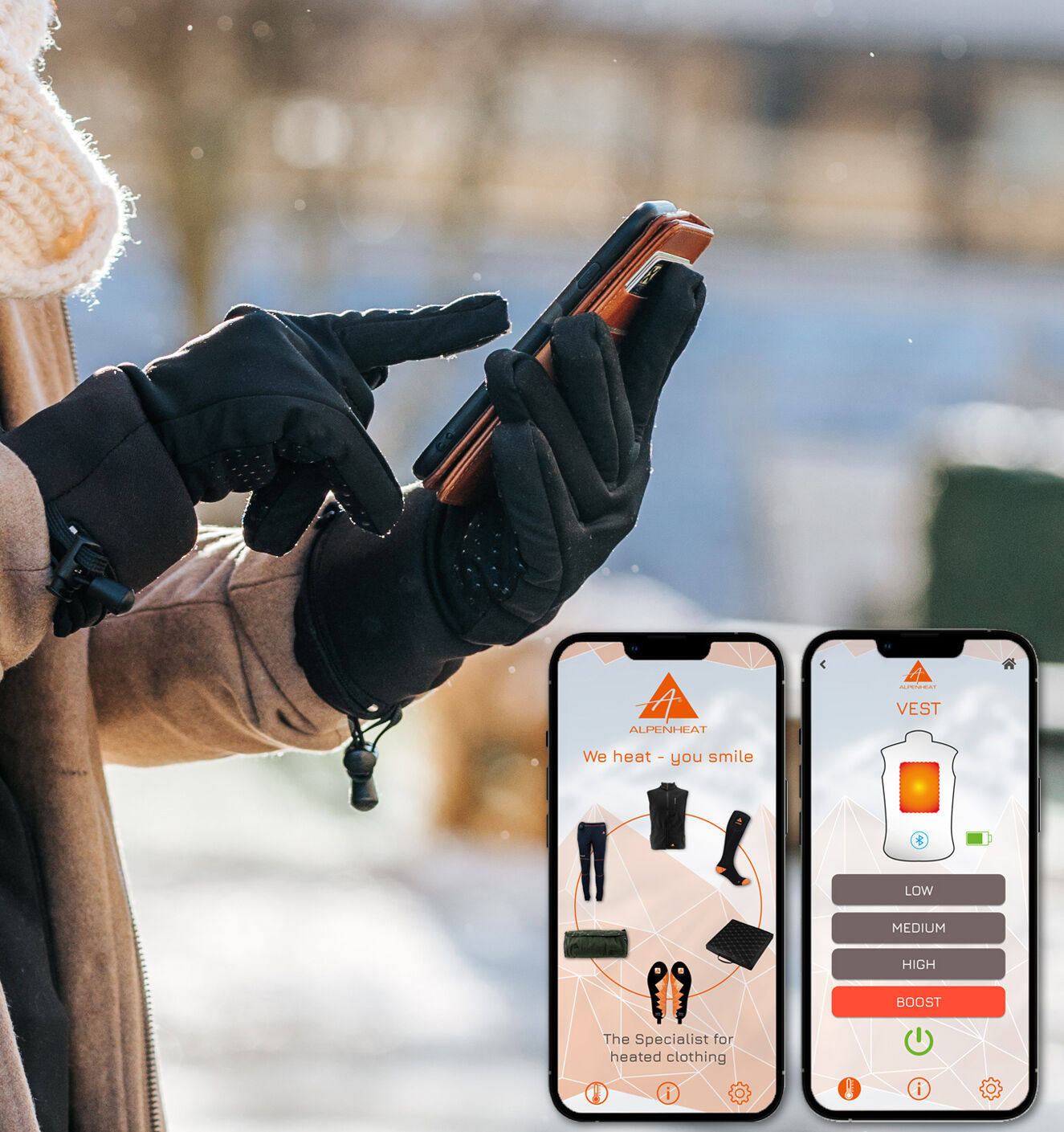 Alpenheat Heizweste FireVest AJ4G mit App (grün)