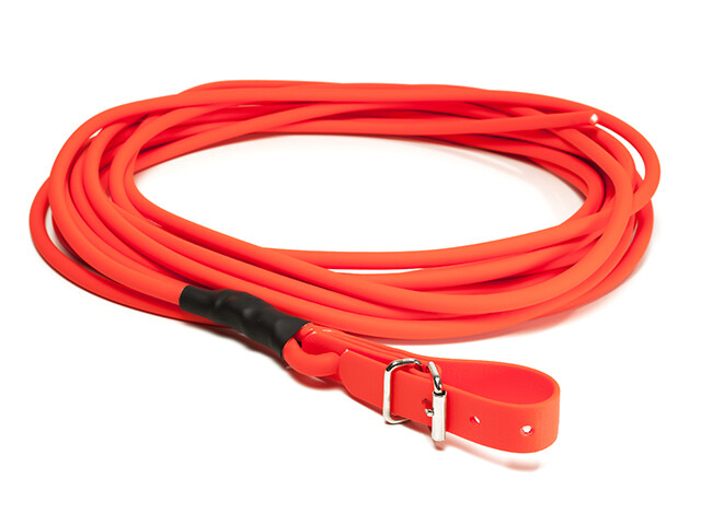 Mystique Biothane Schweißleine rund 8mm orange 10m