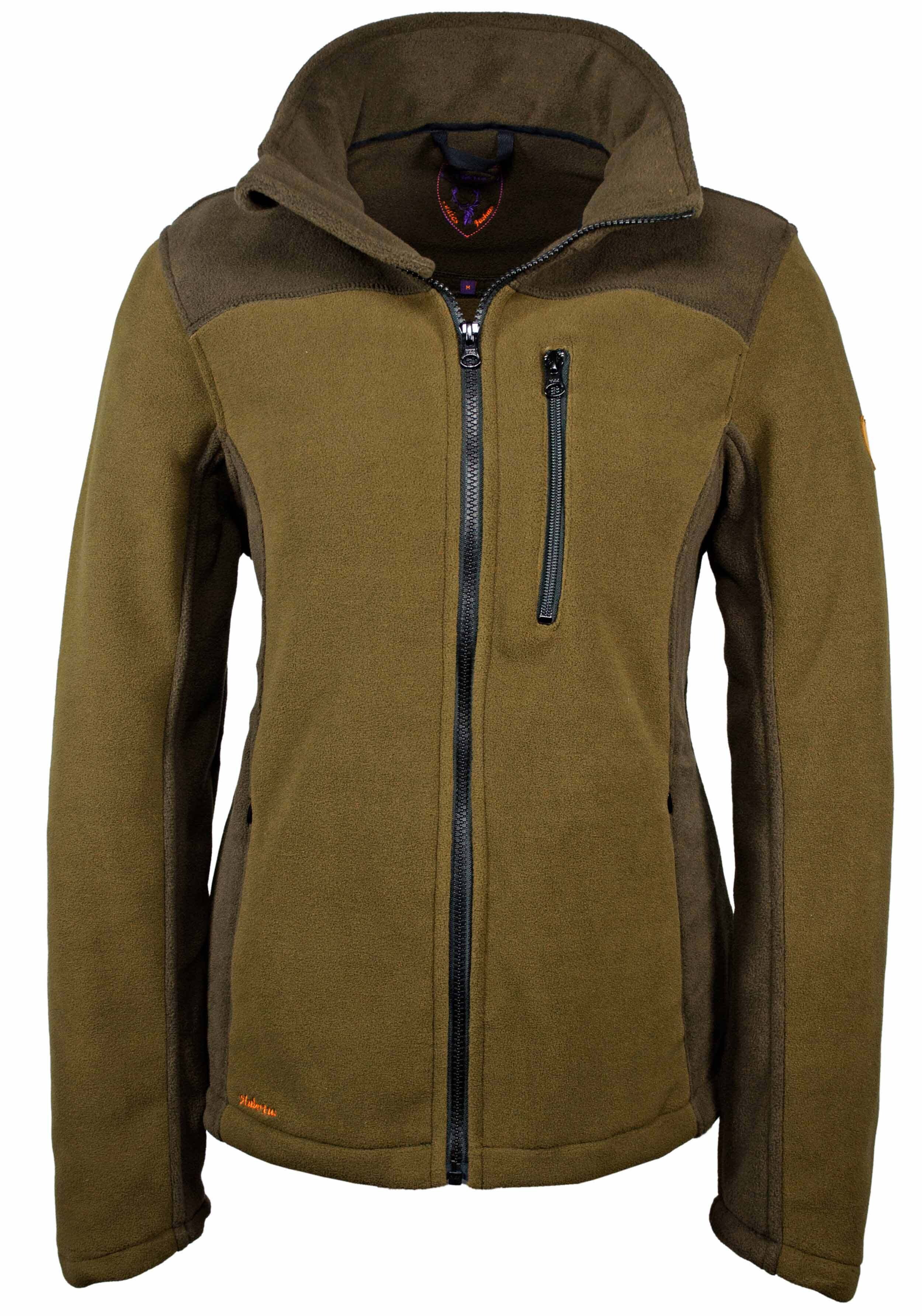Hubertus Damen-Fleecejacke Eifel (oliv/braun)