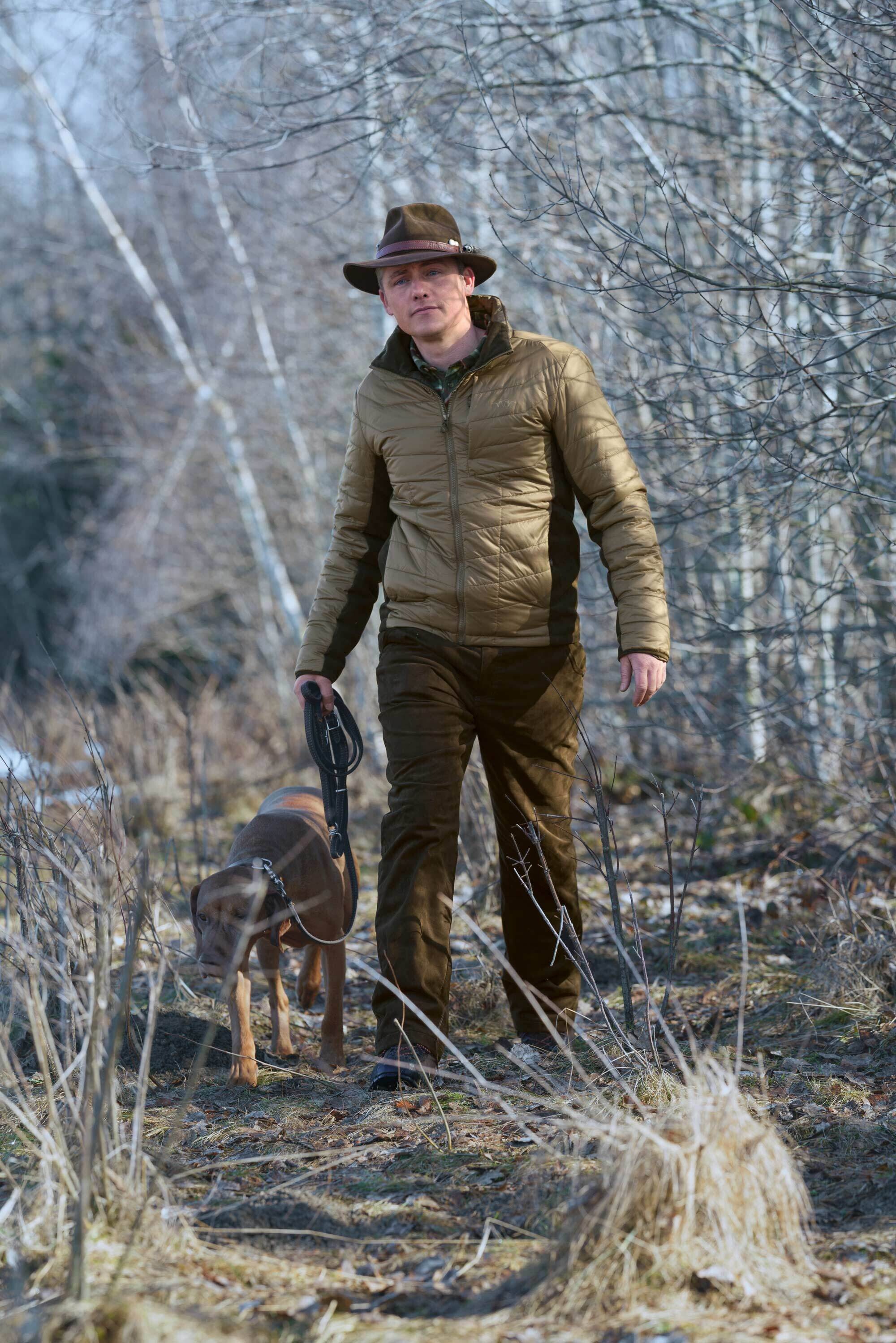 Blaser Suede Hose Marlon (dunkelbraun)