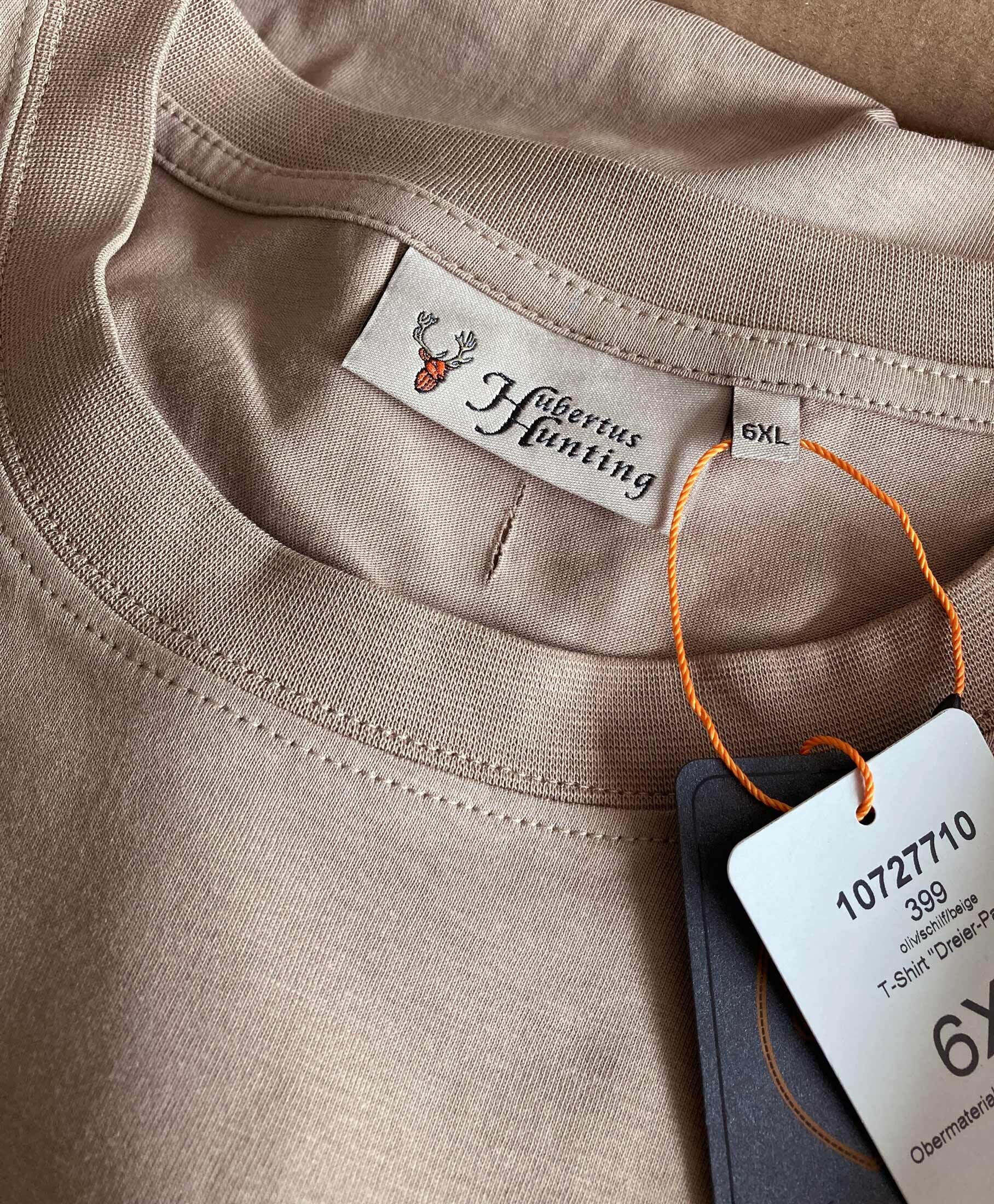 Hubertus T-Shirt 3er-Pack (oliv/schilf/beige) Gr. 6XL Hubertus T-Shirt 3er-Pack (oliv/schilf/beige) Gr. 6XL