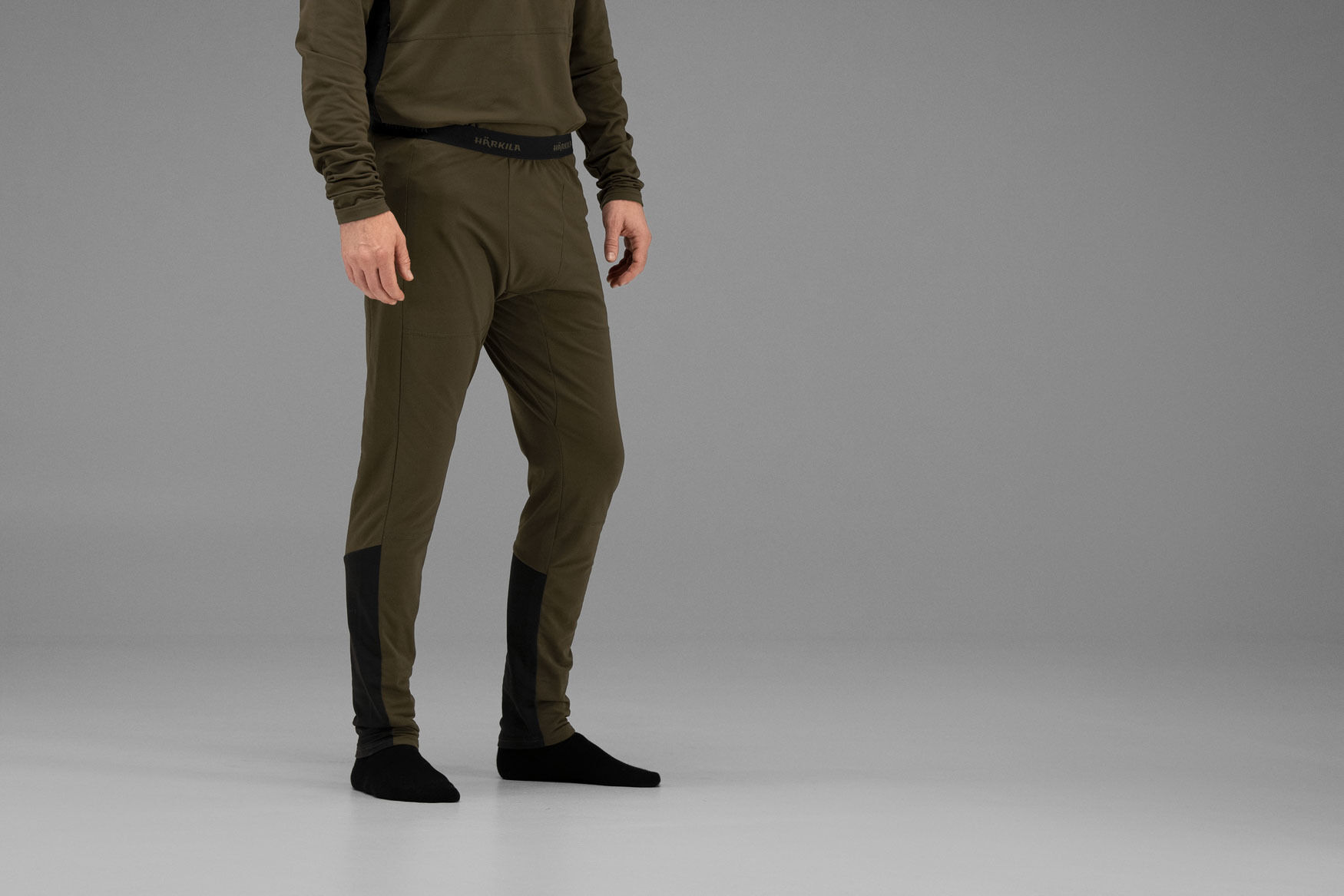 Härkila Heat Heizunterhose USB-C (Willow green/Black)
