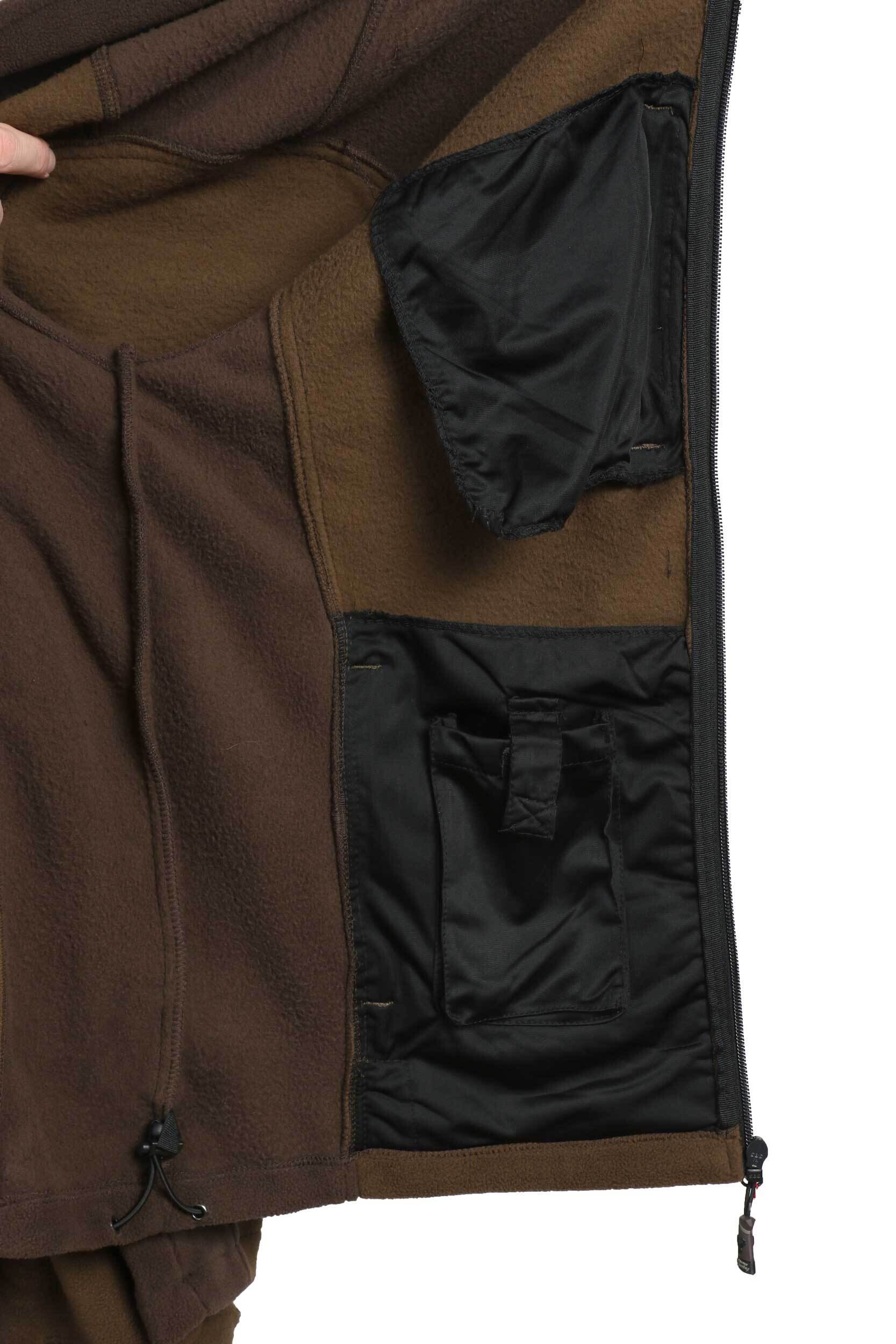 Hubertus Fleecejacke Eifel (oliv/braun)