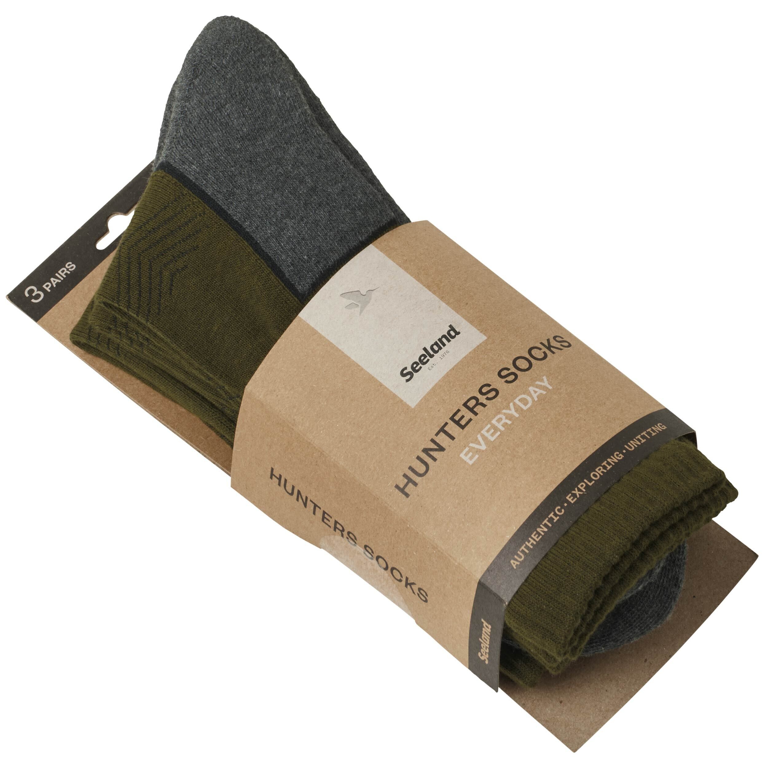 Seeland Field Socken 3er-Pack (green/grey)
