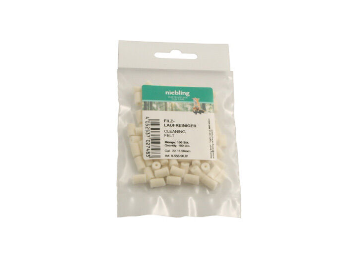 Niebling Filz-Laufreiniger für Büchsen (100 Stück) Niebling Filz-Laufreiniger für Büchsen (100 Stück)