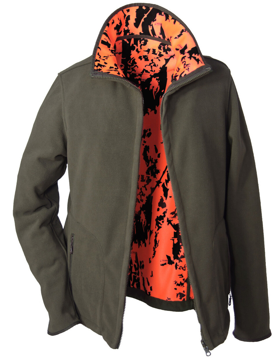 Hubertus Damen-Wendefleecejacke Pirsch (oliv/orange) Hubertus Damen-Wendefleecejacke Pirsch (oliv/orange)