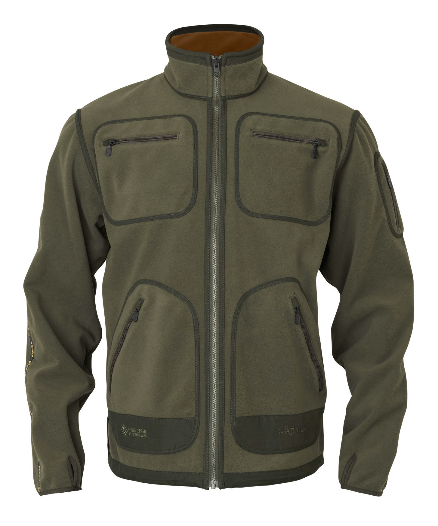 Härkila Kamko Fleece-Wendejacke (Forest night/Rustique clay)