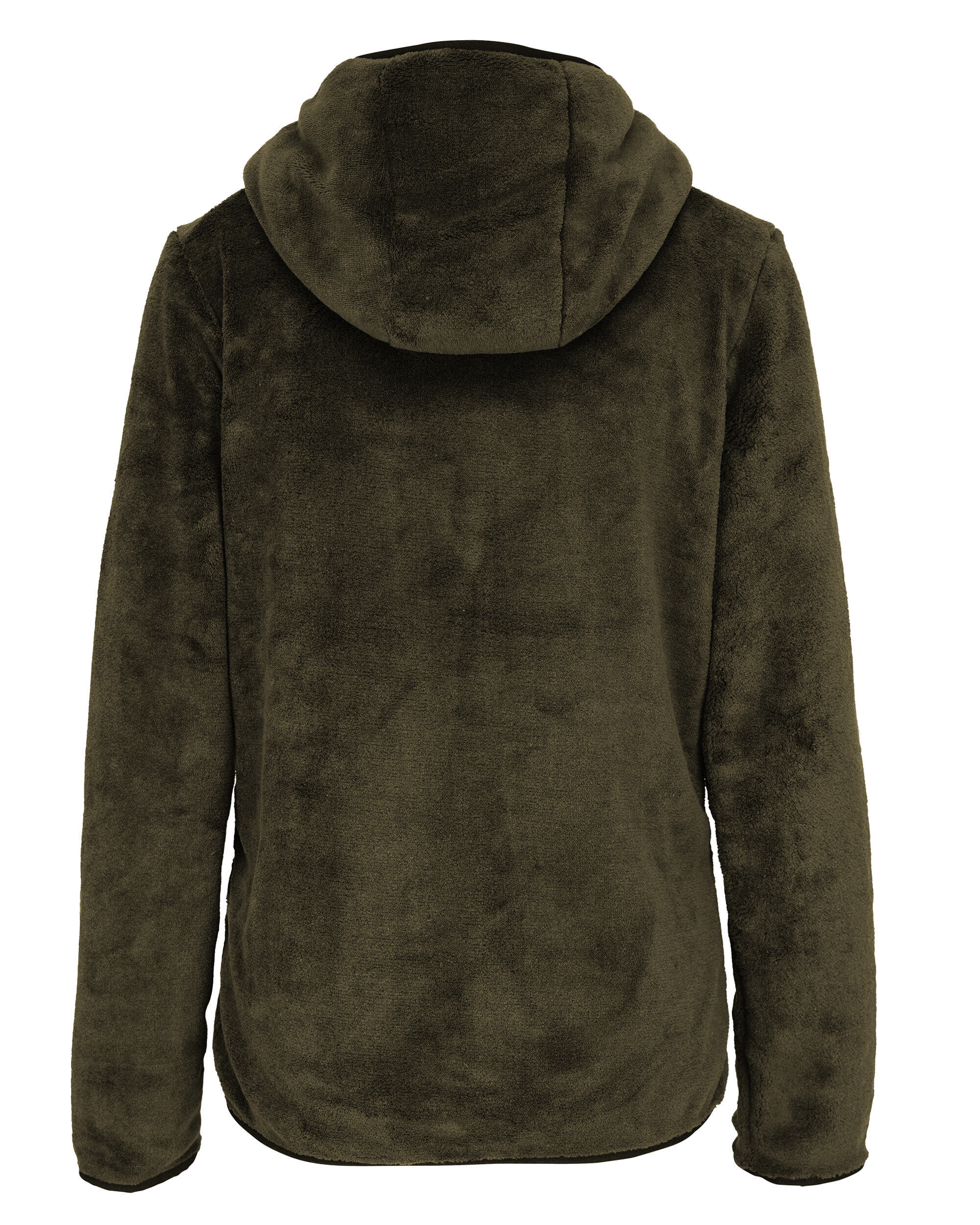 Hubertus Damen Coral Fleecejacke Pirin mit Kapuze (dkl.-oliv)