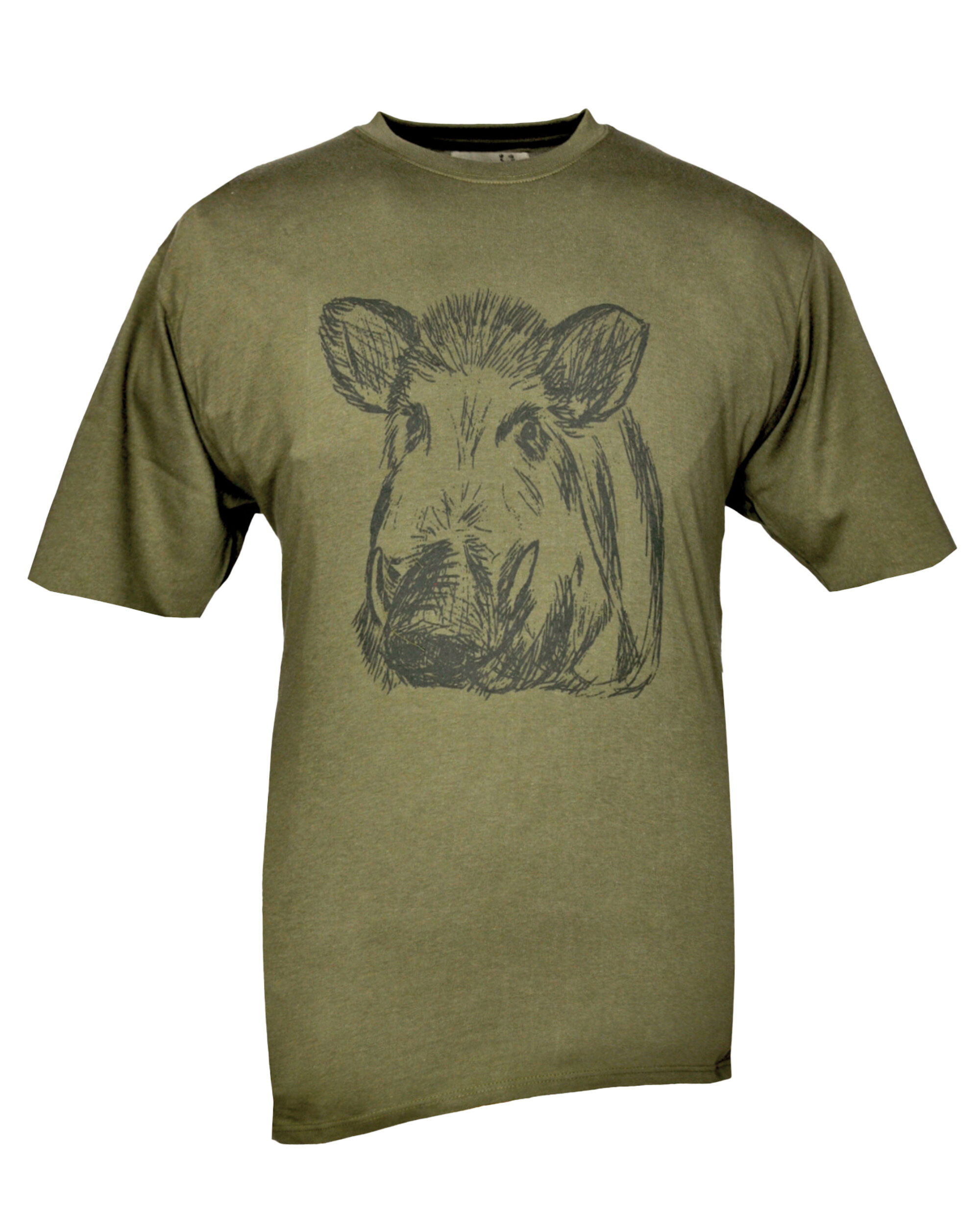 Hubertus Kinder-T-Shirt Keilerkopf (schilf)