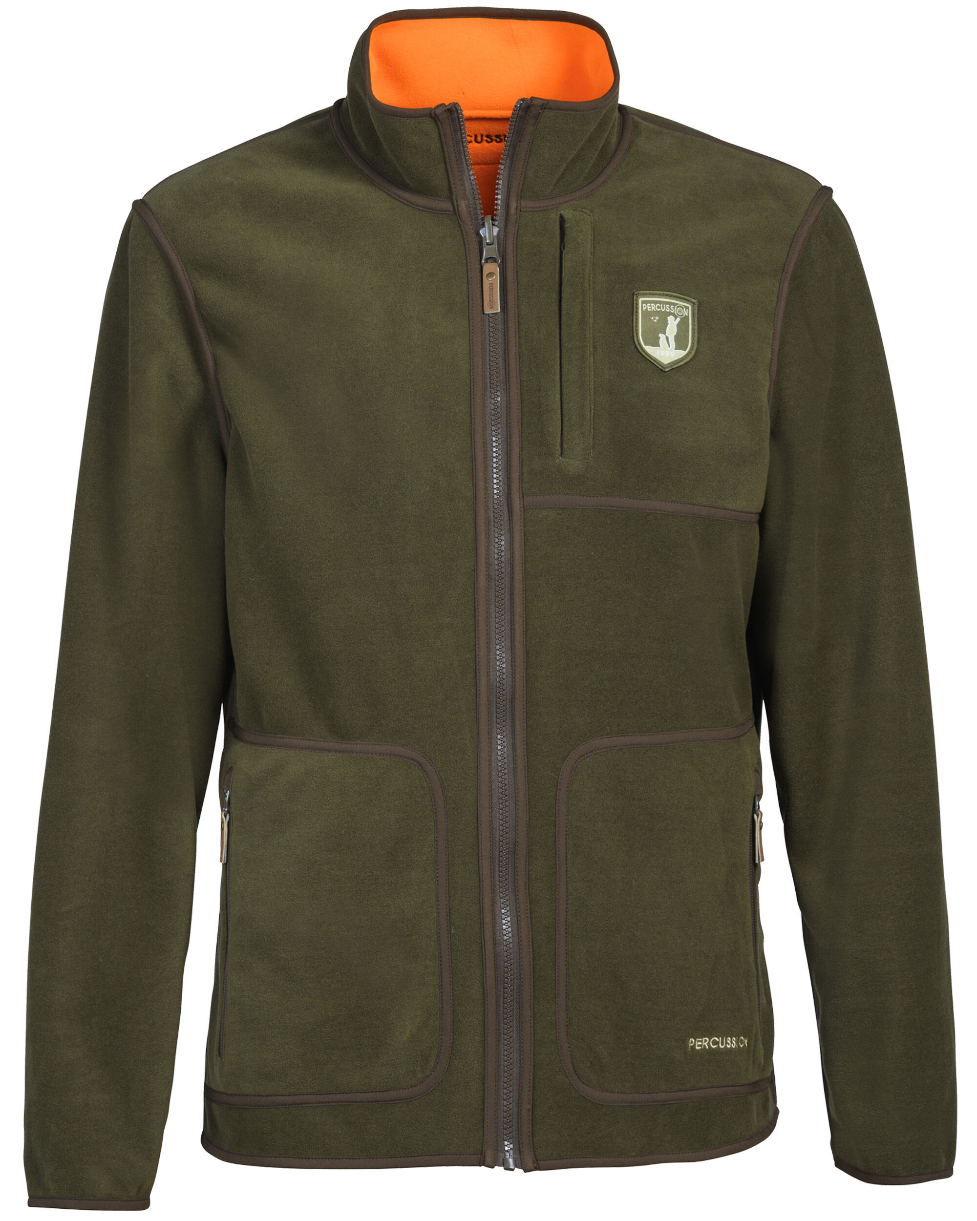 Percussion Wendefleecejacke Finnland (khaki/orange)