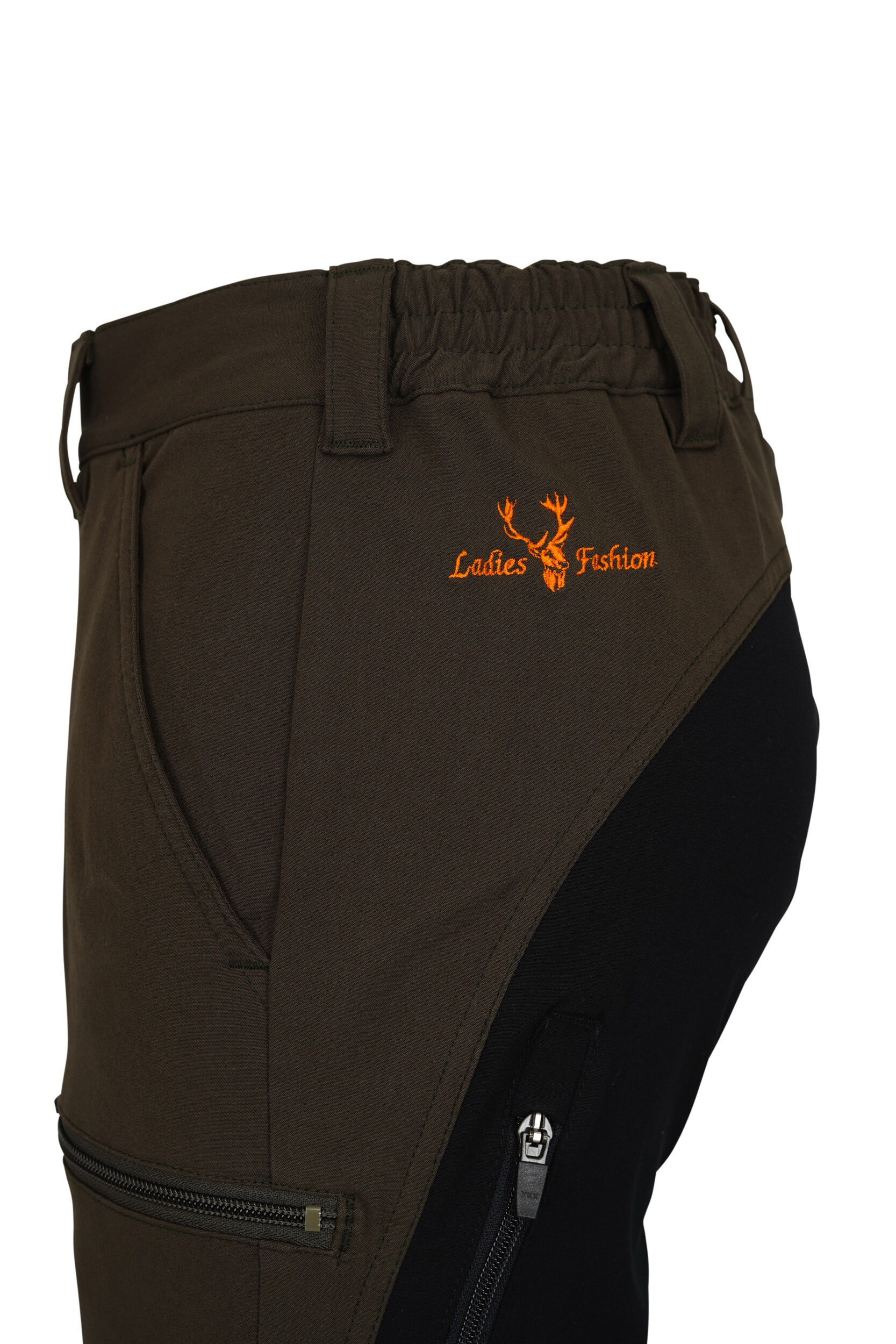 Hubertus Damen Jagdhose Stretch Emma (oliv/schwarz)