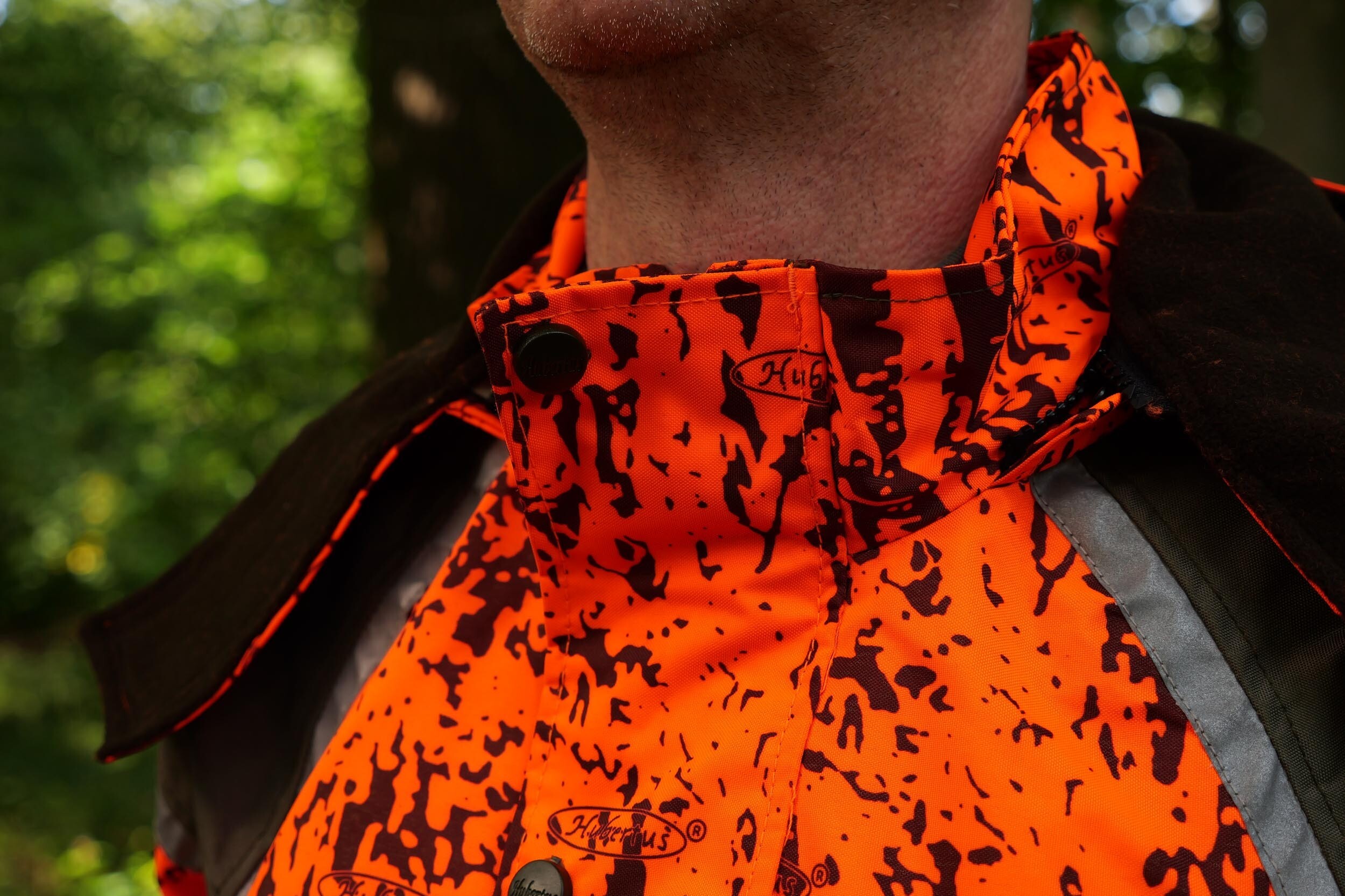 Hubertus Hundeführerjacke Sicherheit (oliv/orange)