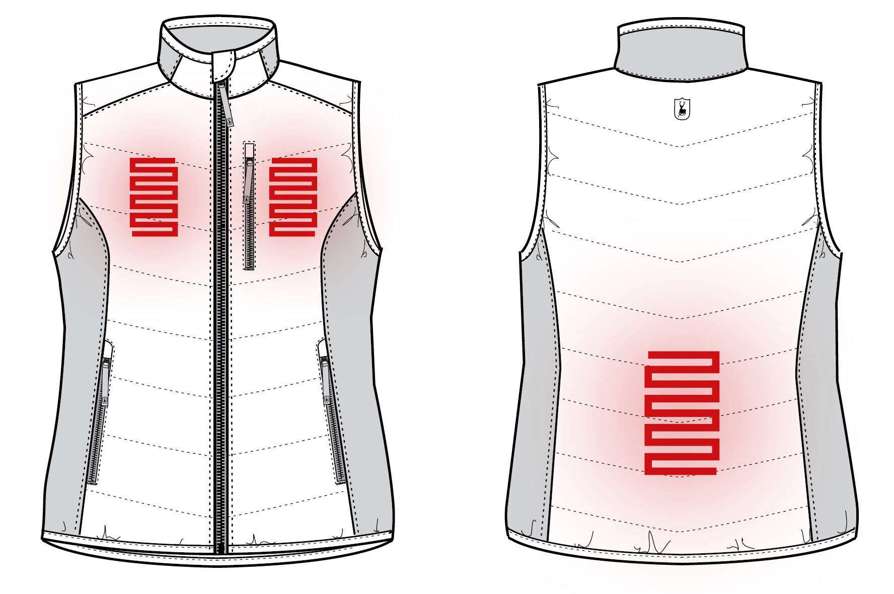 Deerhunter Lady Heat Padded Heizweste (Dark Blue)