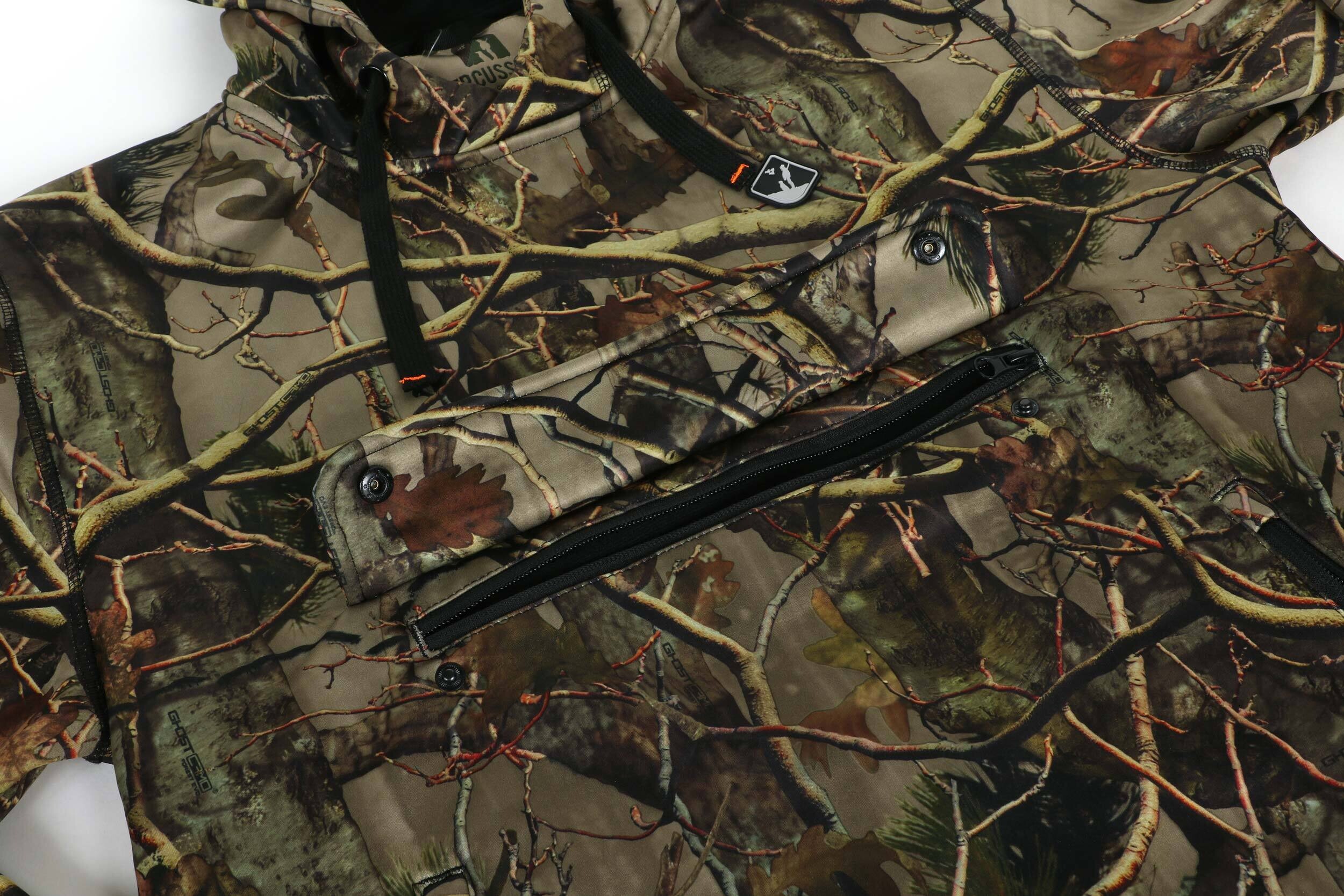 Percussion Softshell-Kapuzenhoodie (Forest Evo)