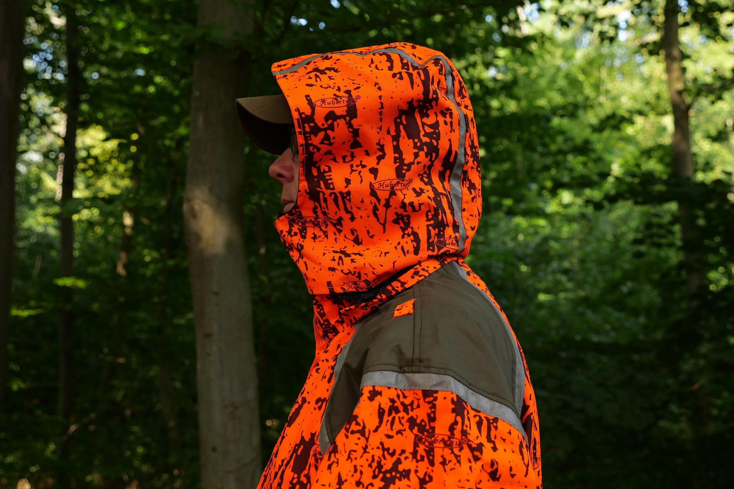 Hubertus Hundeführerjacke Sicherheit (oliv/orange)