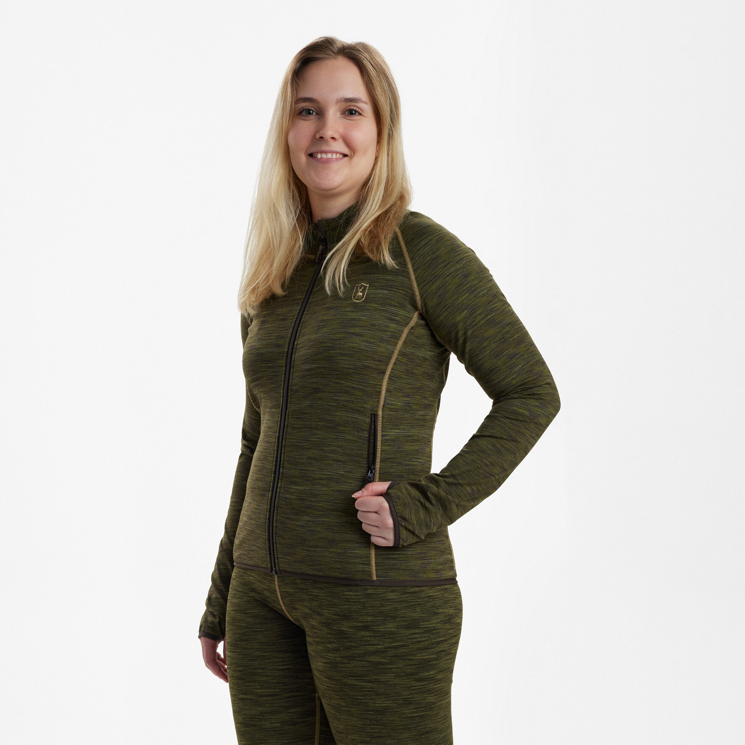 Deerhunter Lady Insulated Fleecejacke (grün melange)
