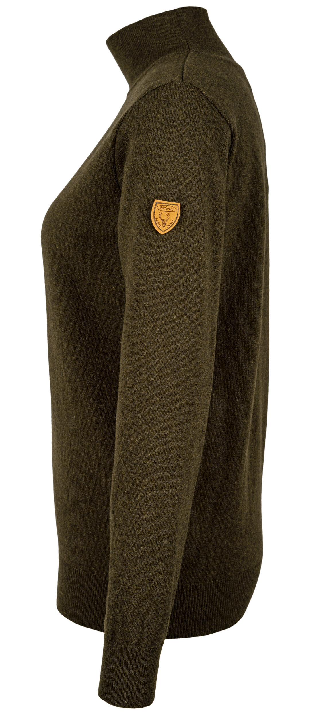 Hubertus Ladies Rollkragen-Strickpullover Christine (oliv/braun)