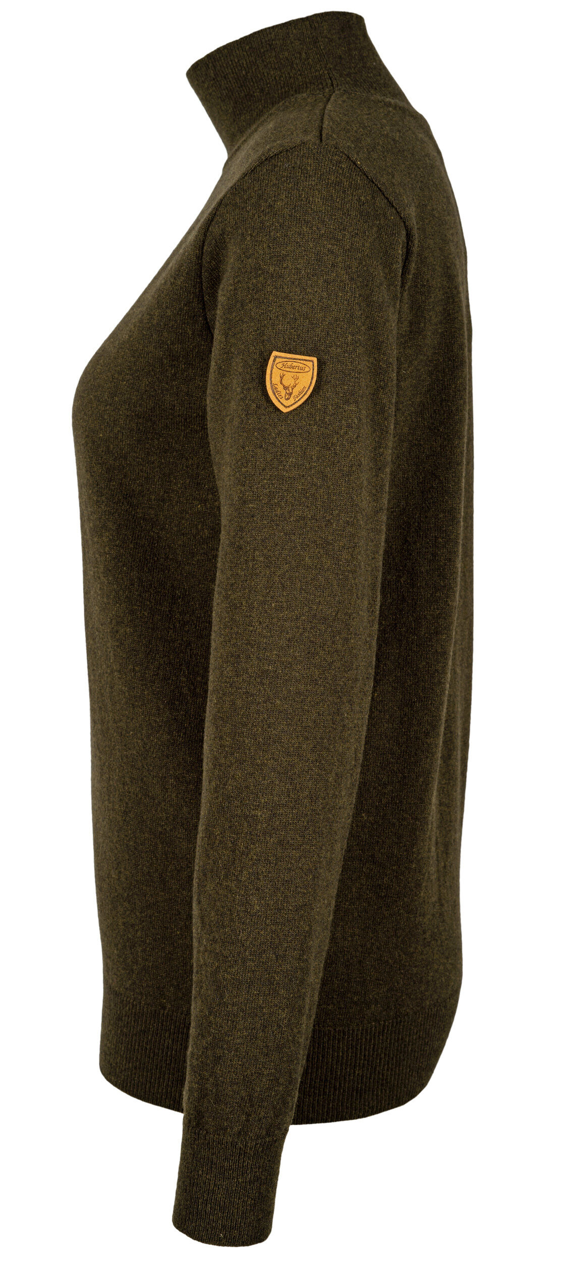 Hubertus Ladies Rollkragen-Strickpullover Christine (oliv/braun) Hubertus Ladies Rollkragen-Strickpullover Christine (oliv/braun)