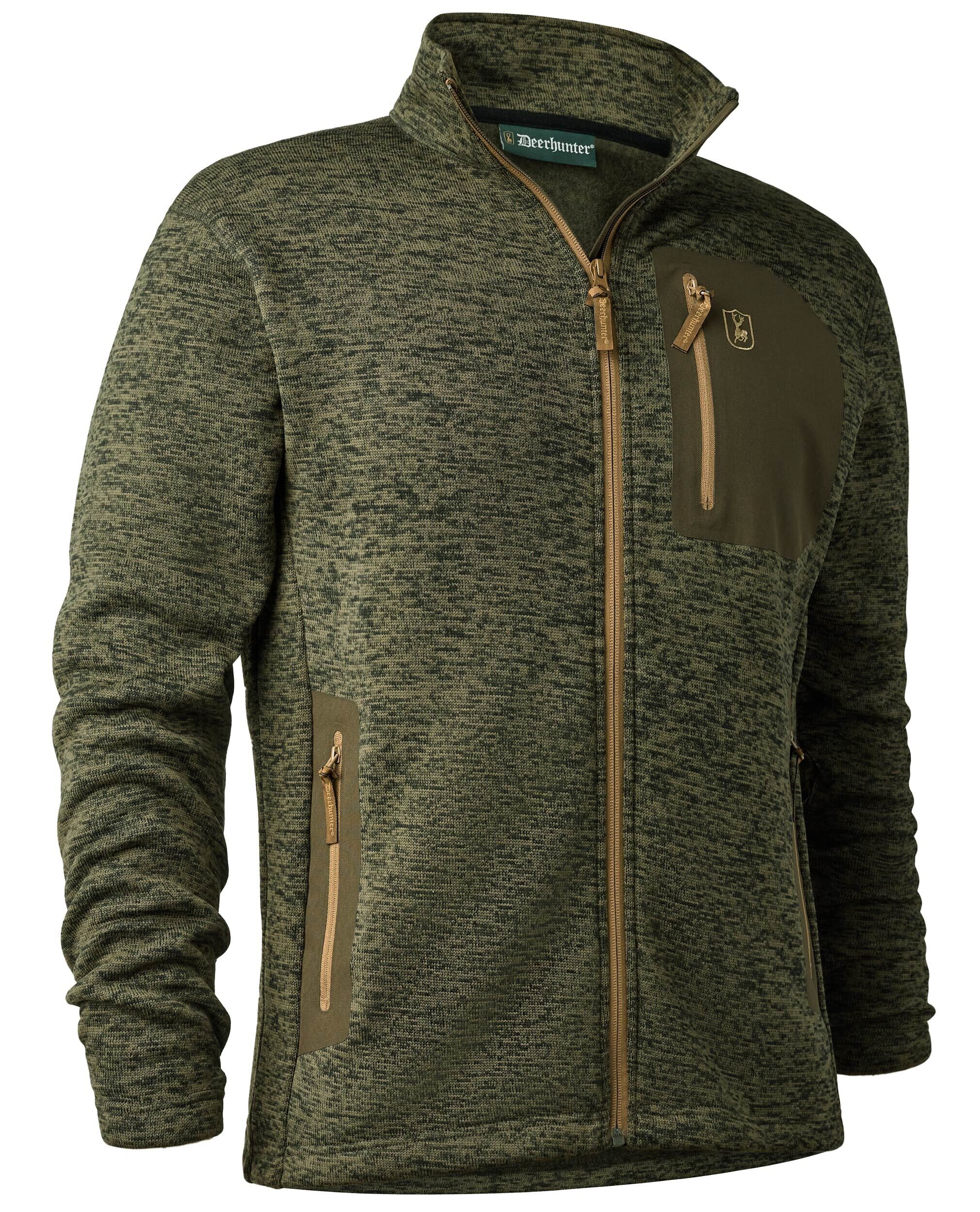 Deerhunter Sarek Strickjacke (Olive Night melange)