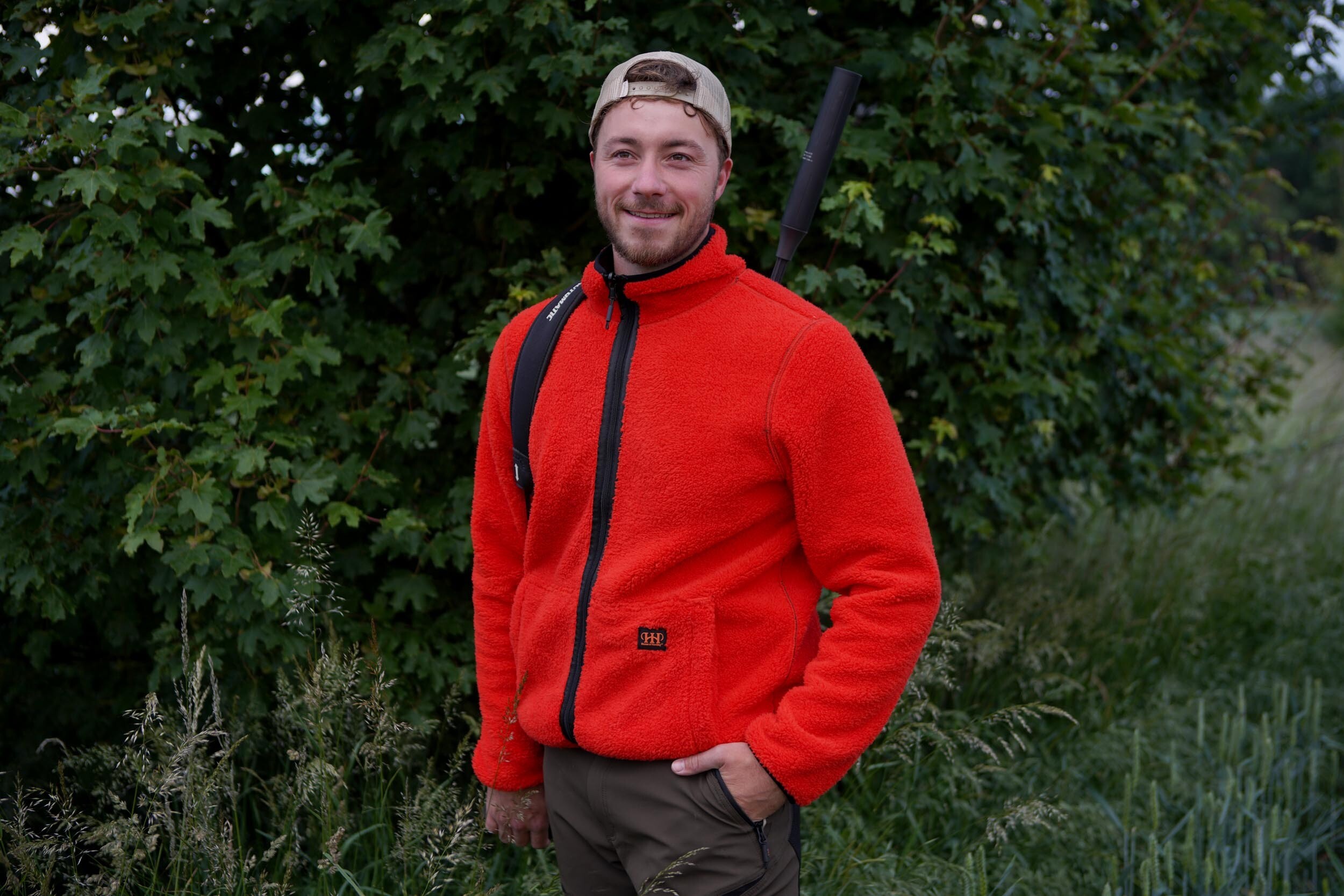 House of Hunting wendbare Fleecejacke (Orange)