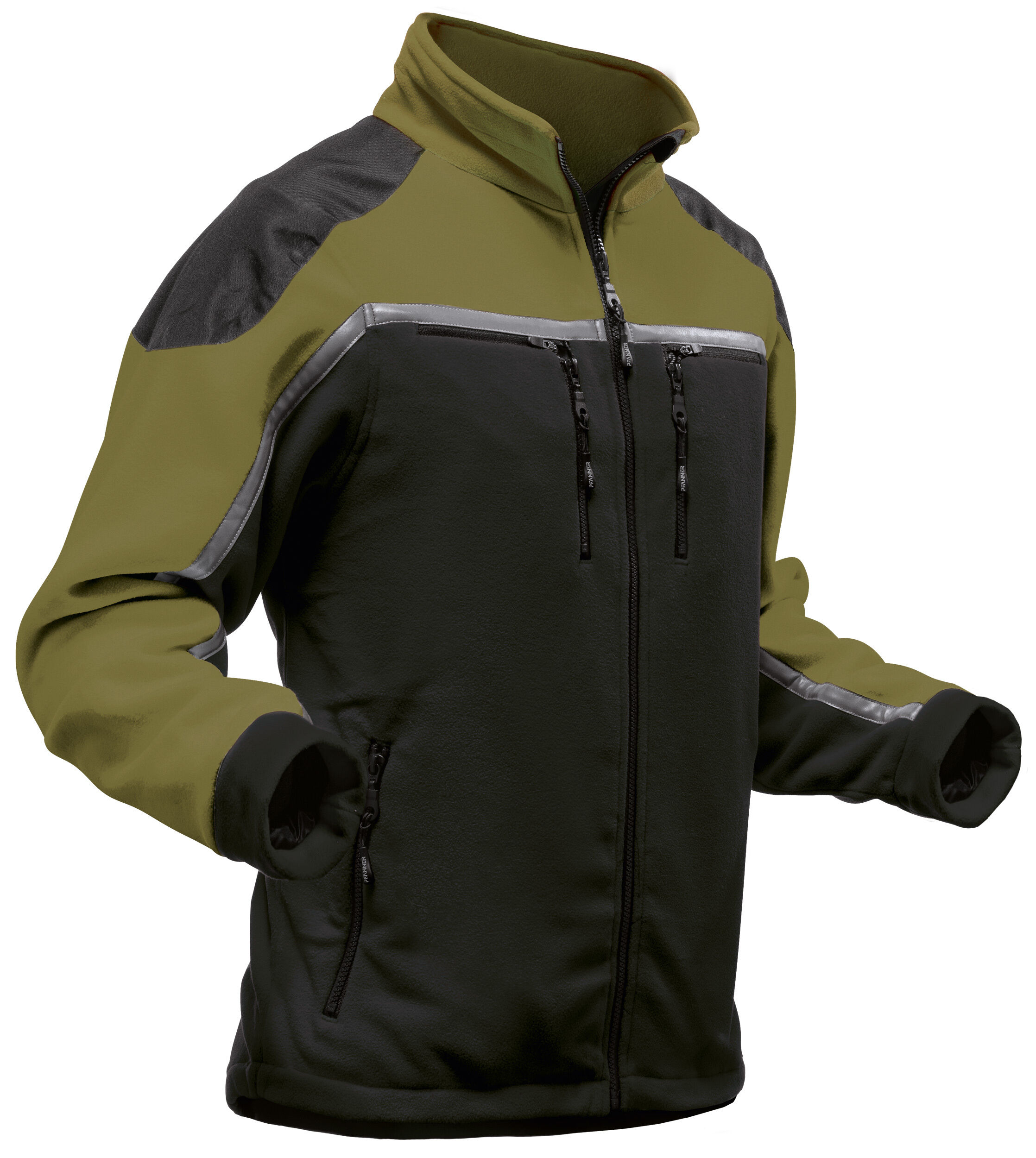 Pfanner Jobby Colour Fleecejacke schwarz-grün Pfanner Jobby Colour Fleecejacke schwarz-grün