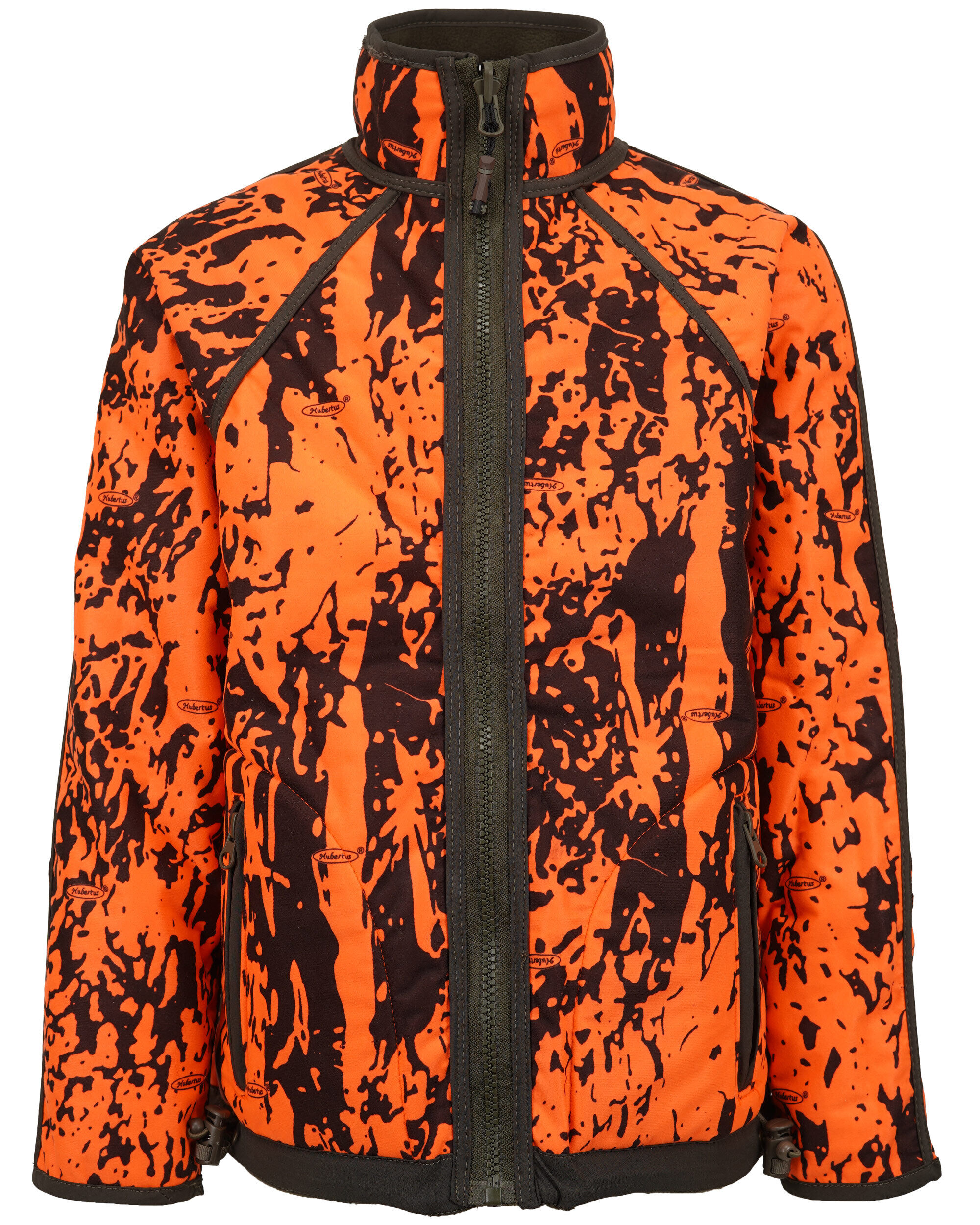 Hubertus Warn-Wendefleecejacke Pirsch Kinder (oliv/orange)