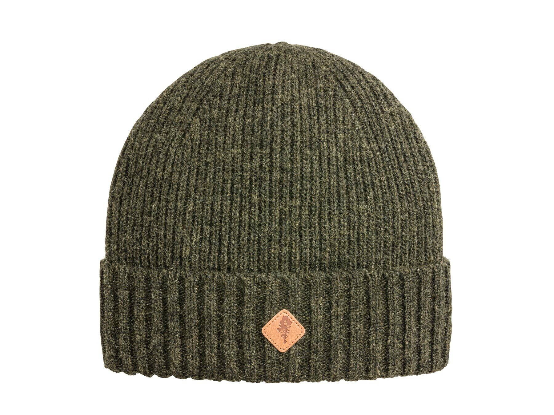 Pinewood Wool Knitted Mütze (Moosgreen Melange)