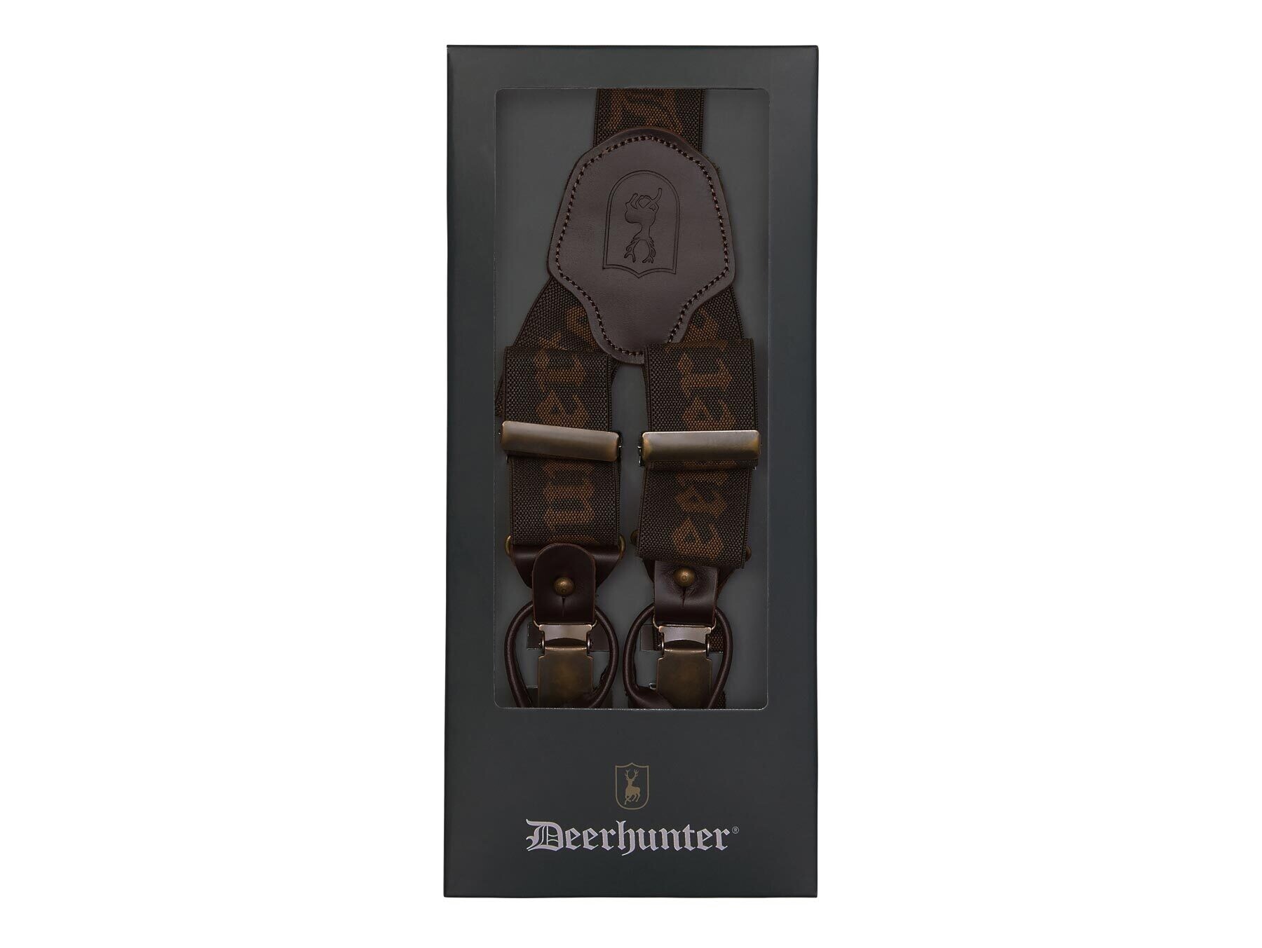 Deerhunter Combi Hosenträger, Knöpfe und Clips (Walnut)