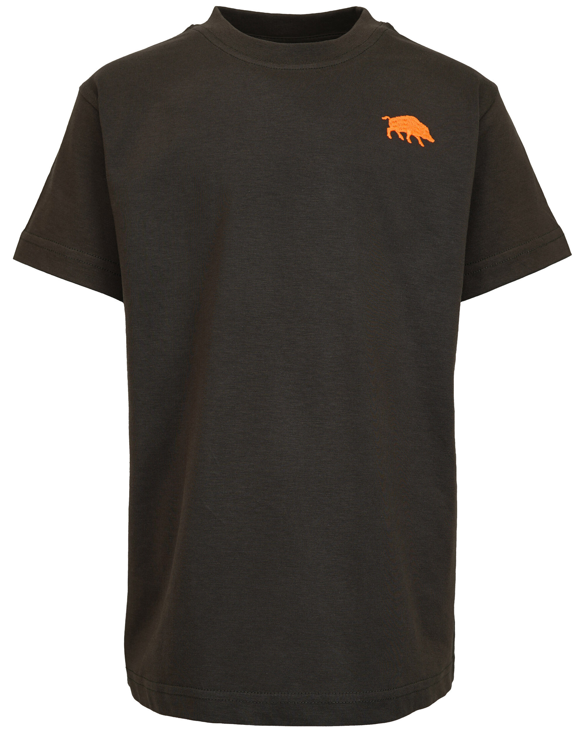 Hubertus Kinder-T-Shirt Wildschwein Neon (oliv)