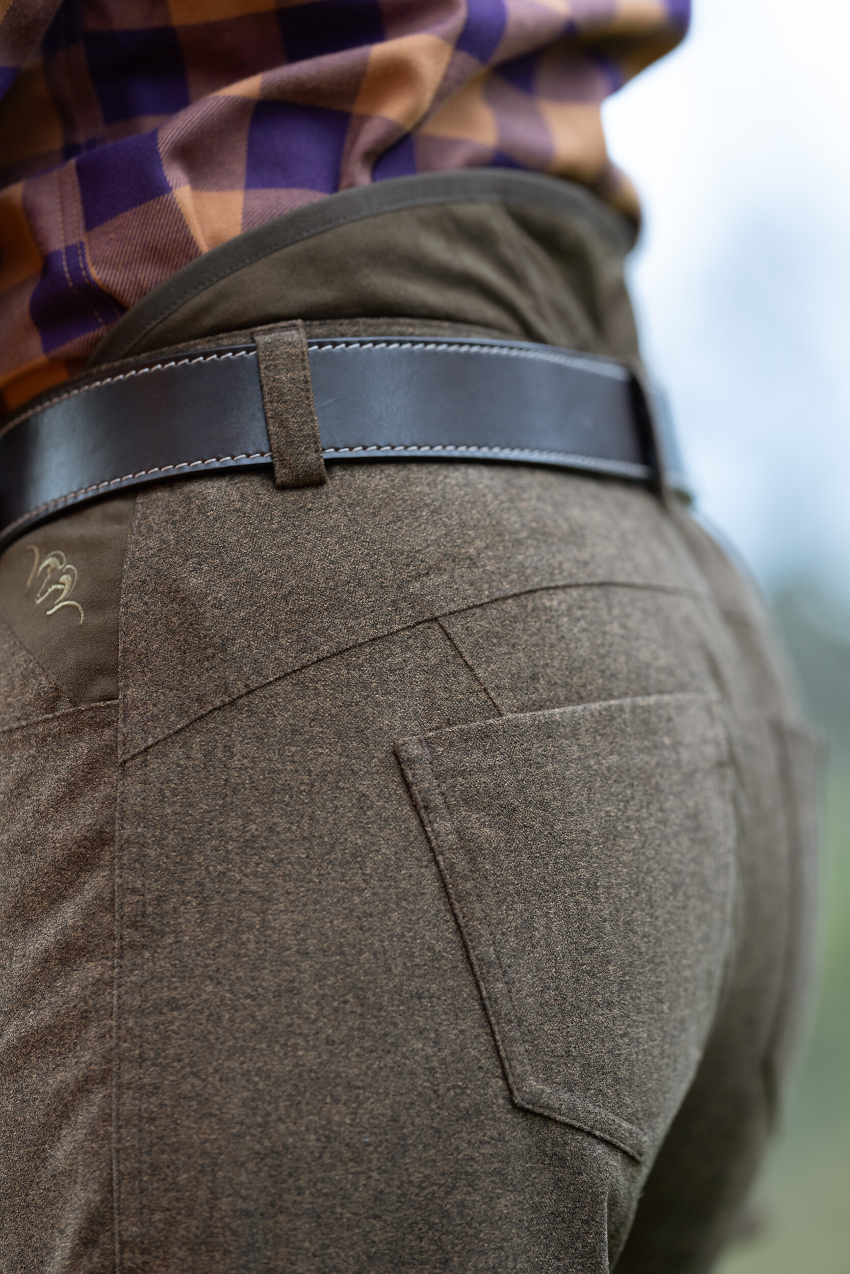 Blaser Damen VINTAGE Hose Celina (dunkelbraun mélange)