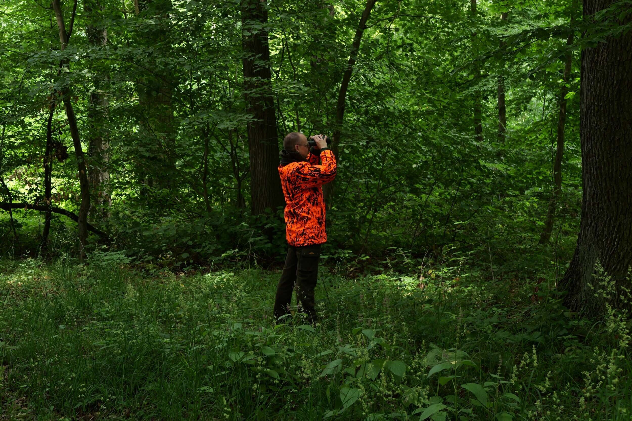 Hubertus Warn-Wende-Faserpelzjacke Drückjagd (oliv)