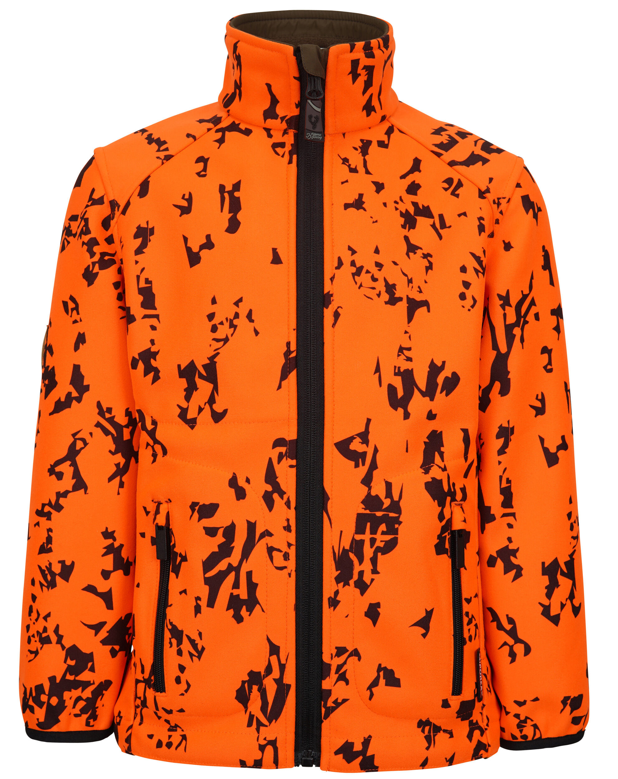Hubertus Kinder-Warnwendefleecejacke Pirsch 2 (oliv/orange)