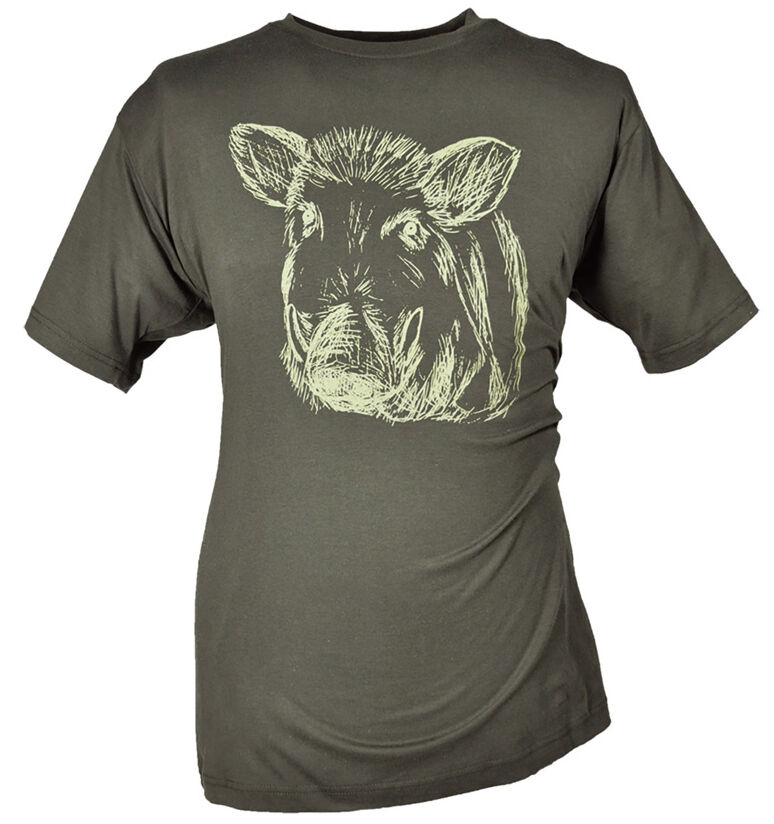 Hubertus Jagd-T-Shirt Keilerkopf (schilf) Hubertus Jagd-T-Shirt Keilerkopf (schilf)