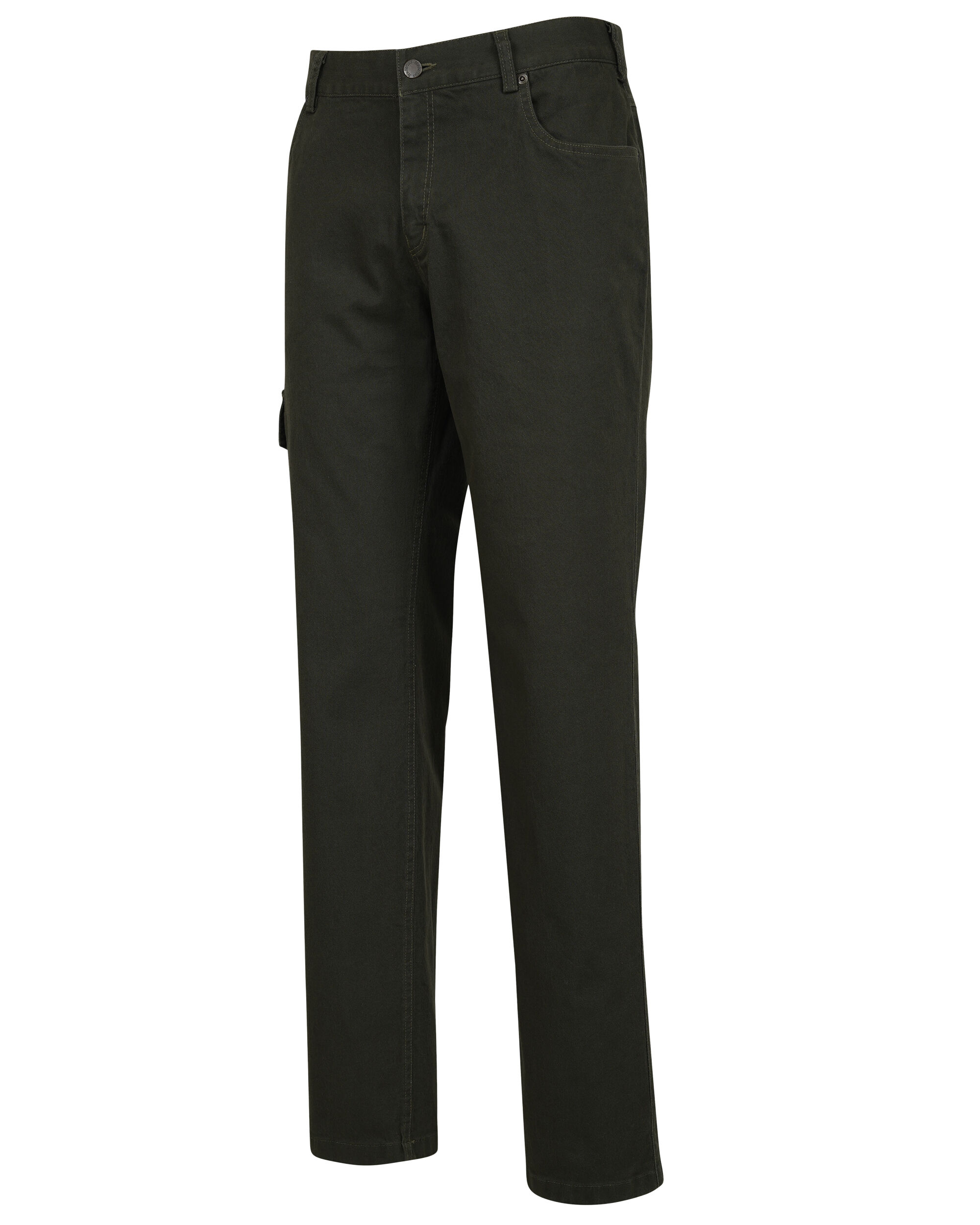 Hubertus Stretch Jagdjeans mit Beintasche (grün)