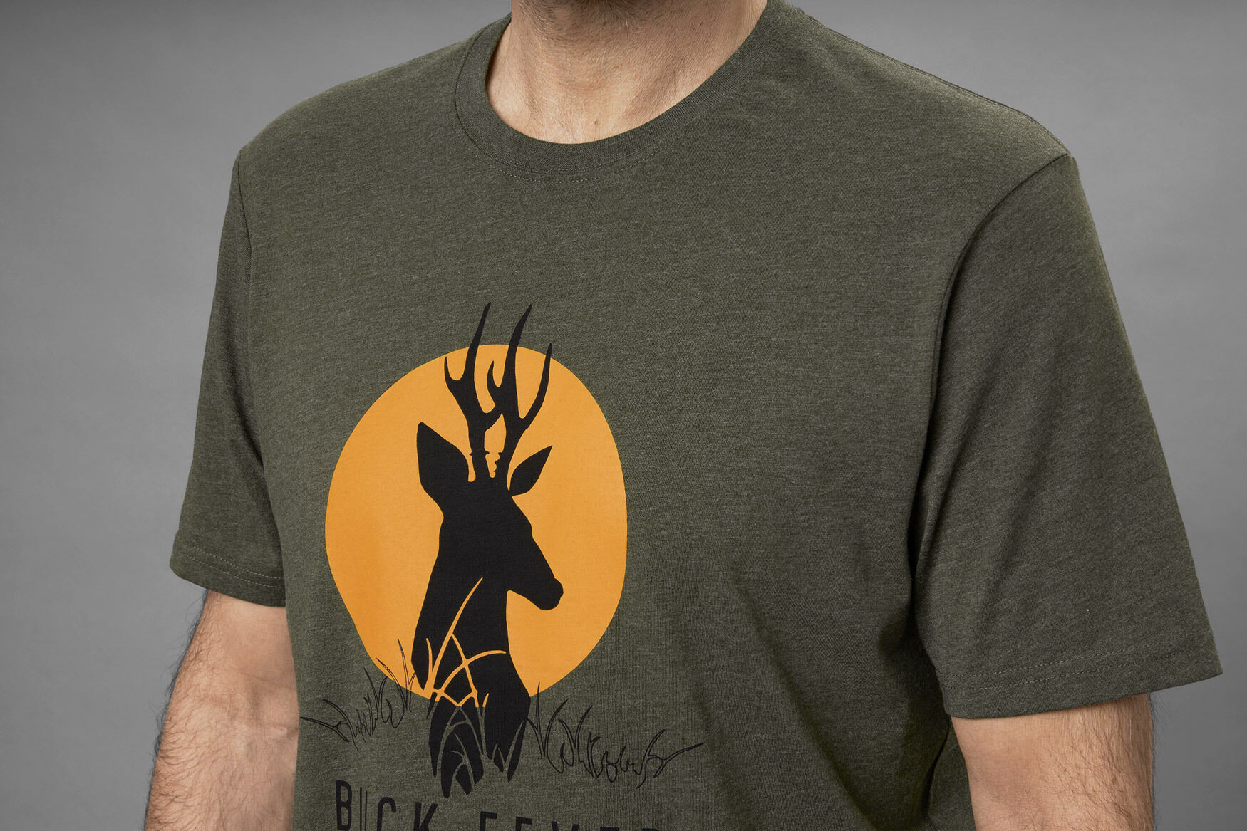 Seeland Buck Fever T-Shirt (Pine green melange) Seeland Buck Fever T-Shirt (Pine green melange)
