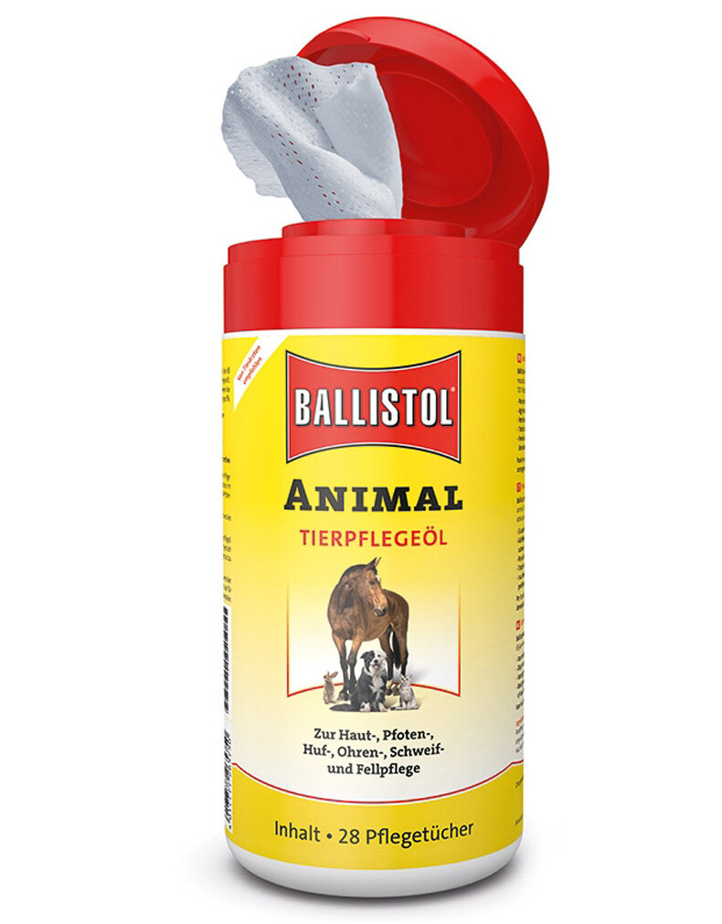 Ballistol Animal Pflegetücher Spenderbox (28 Stück)