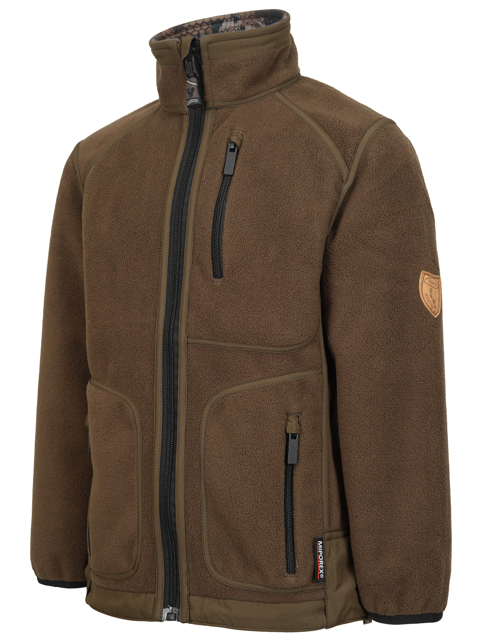 Hubertus Kinder-Tarnwendefleecejacke Pirsch 2 (oliv/braun tarn)