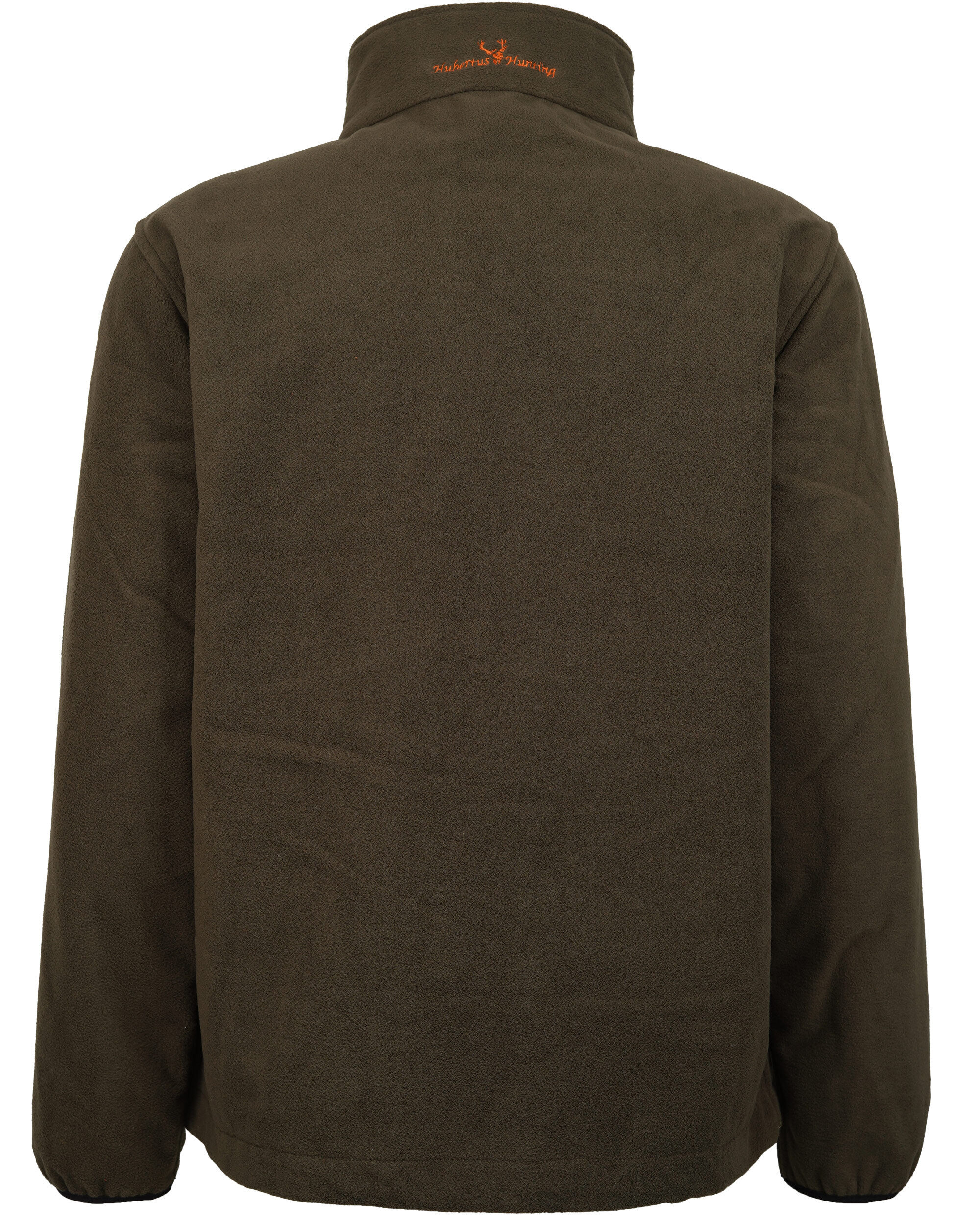 Hubertus Warn-Wende-Fleecejacke Windblocker (orange/oliv)