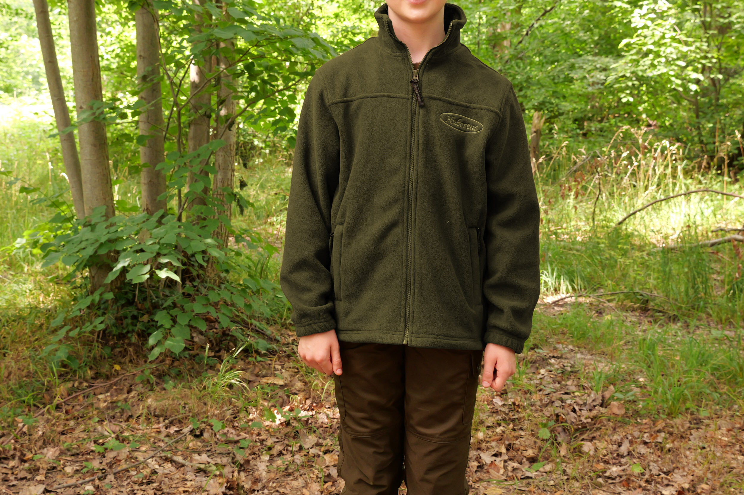 Hubertus Kinder-Fleecejacke Rhön (oliv)