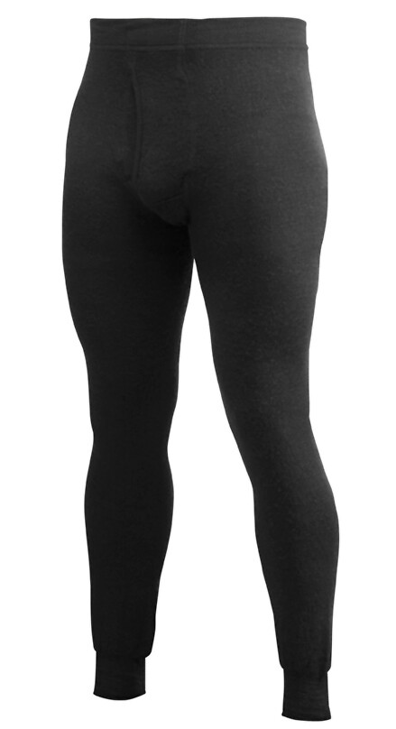 Woolpower Long Johns 400 Thermounterhose mit Eingriff (schwarz)