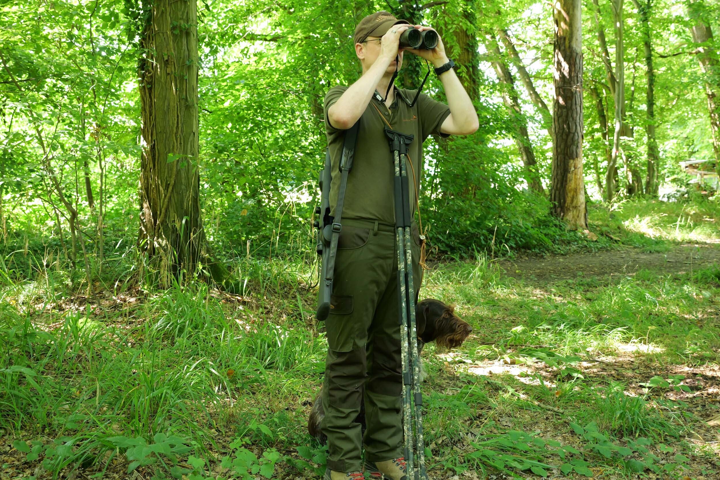 Hubertus Outdoorhose OS 50 Membran Blattschuss (oliv/braun)