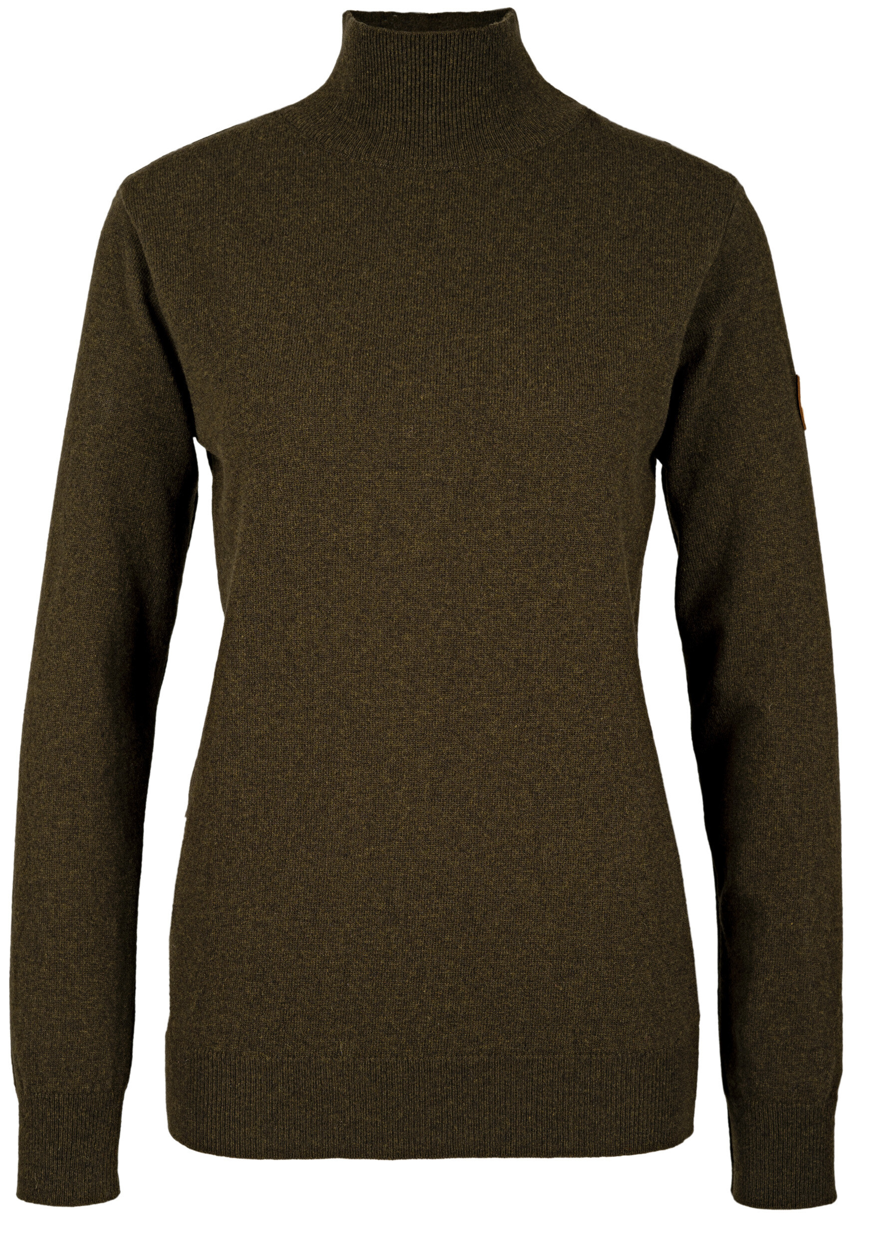 Hubertus Ladies Rollkragen-Strickpullover Christine (oliv/braun)