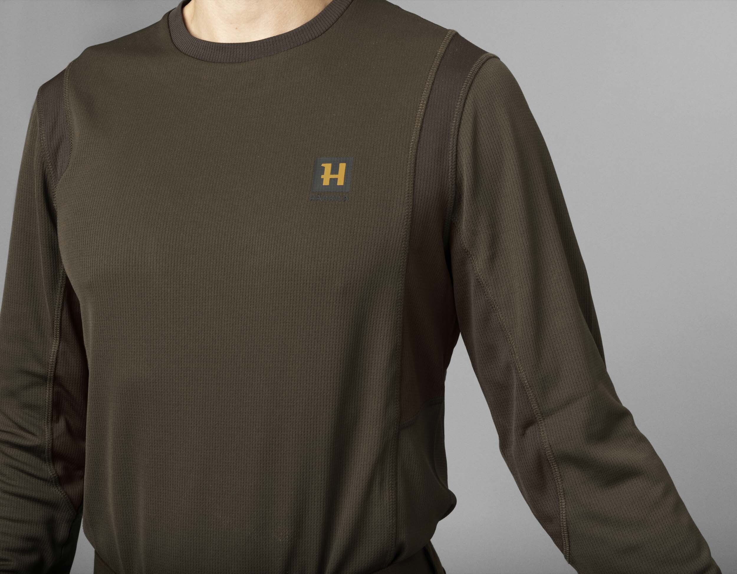 Härkila Forest Hunter L/S T-Shirt (Hunting green/Shadow brown)
