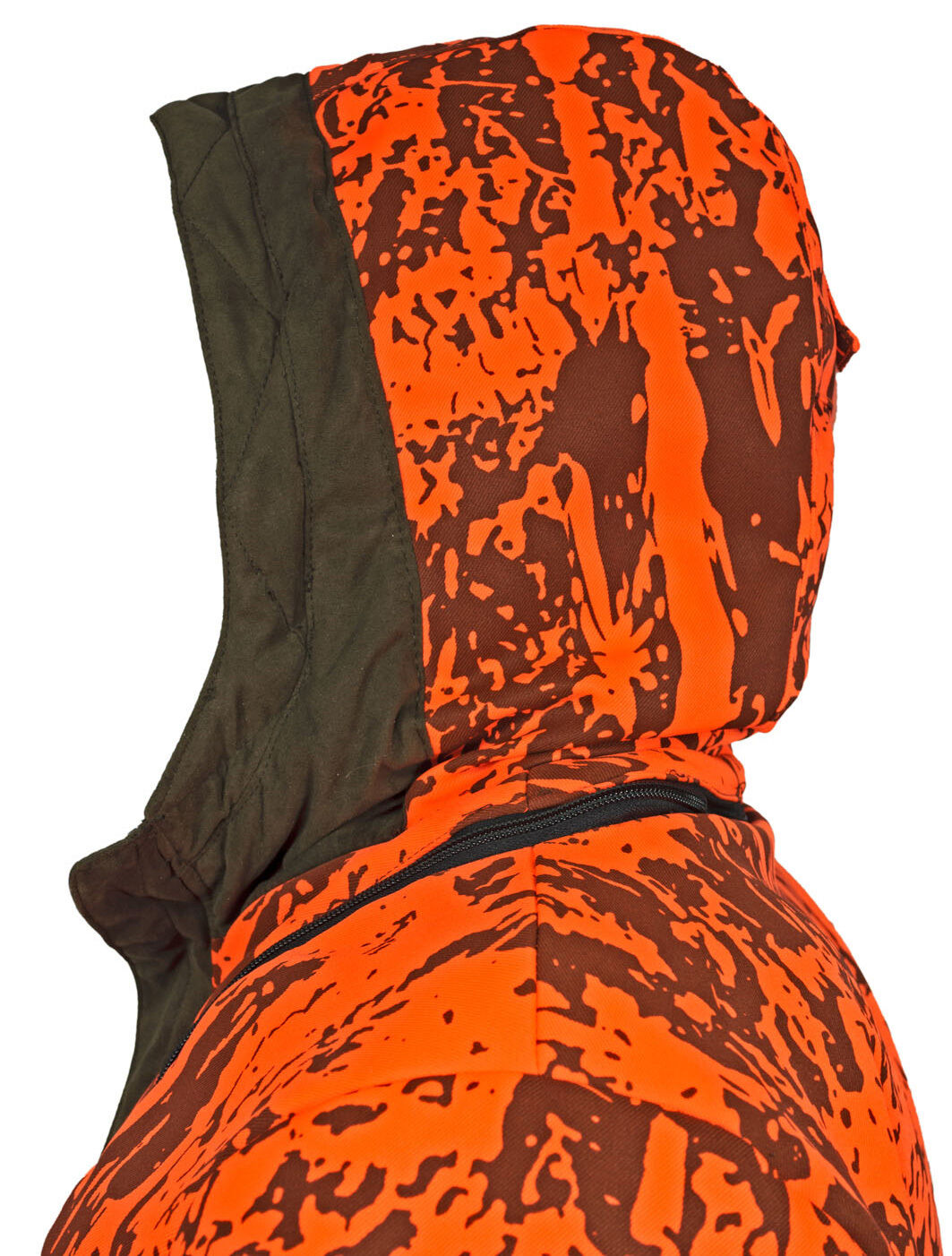 Hubertus Ladies Fashion Micro Camo Wendejacke Janus (oliv/orange)