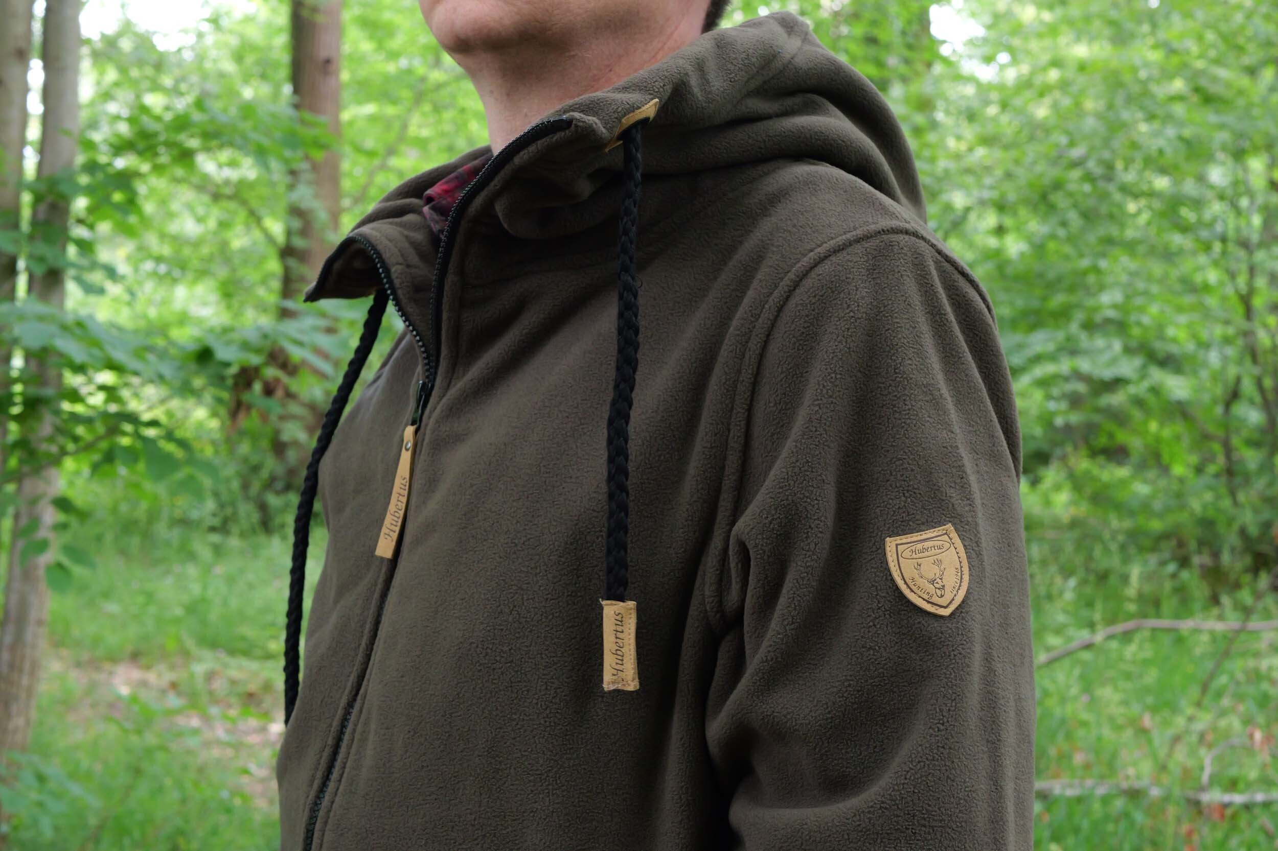 Hubertus Fleece-Hoody mit Reißverschluss (oliv/braun) Hubertus Fleece-Hoody mit Reißverschluss (oliv/braun)