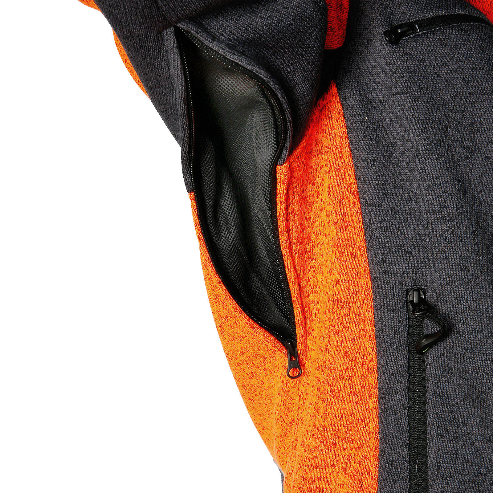 PSS X-treme Arctic Faserstrickjacke (grau/orange)