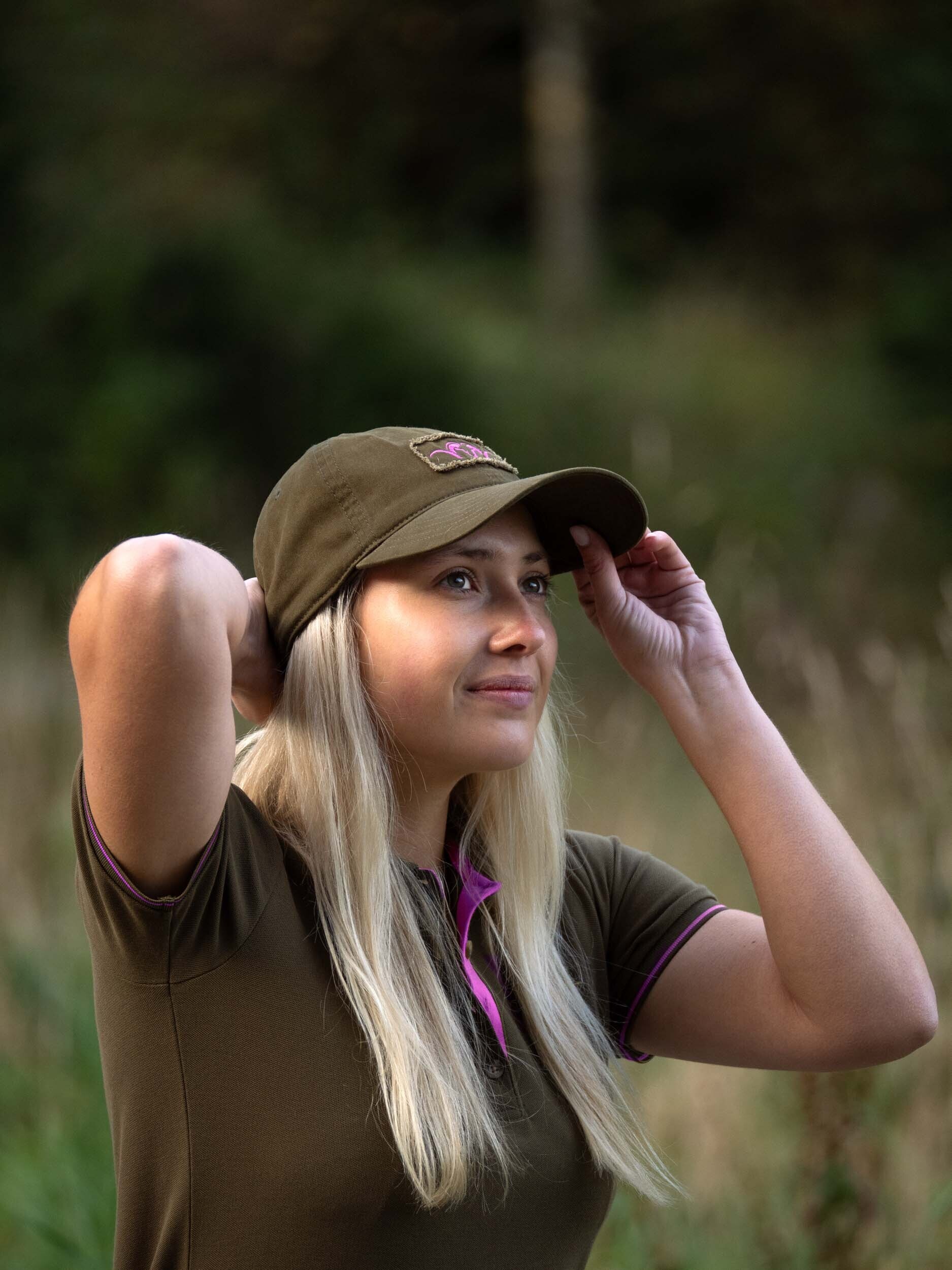 Blaser Argali Woven Badge Kappe (dunkeloliv/heide)